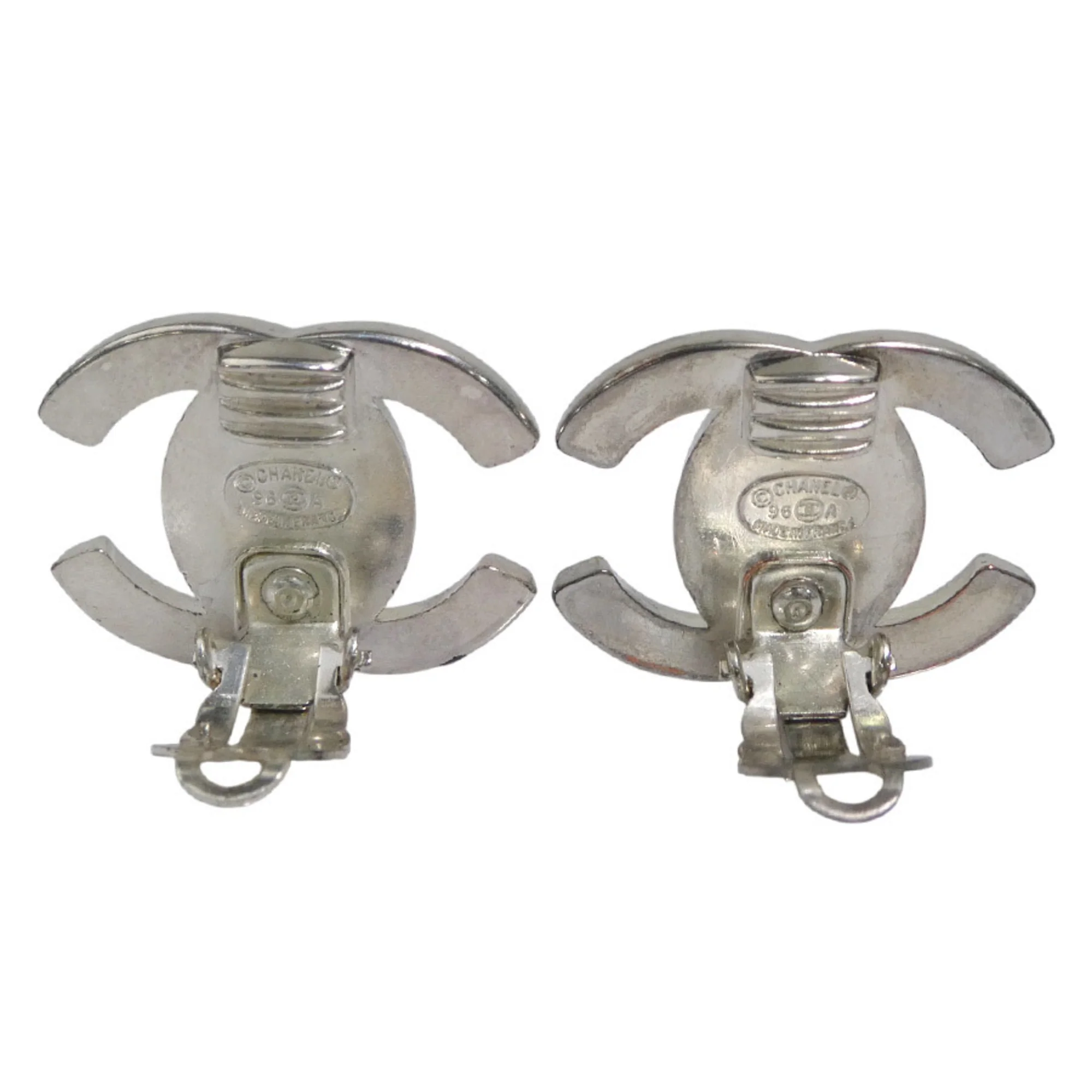 Clip-On Earrings Clip-On Silver-Tone Metal - Image 4