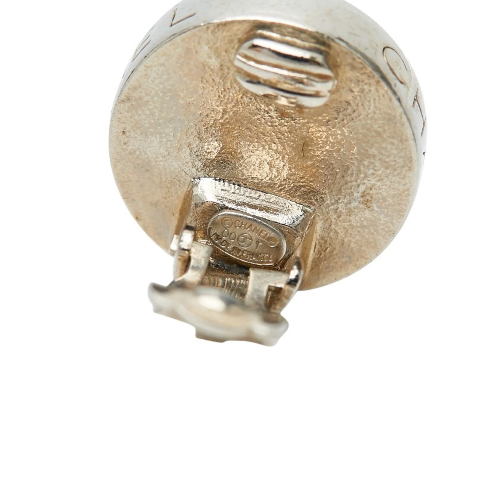 Clip-On Earrings Logo Clip-On Silver-Tone Metal - Image 4