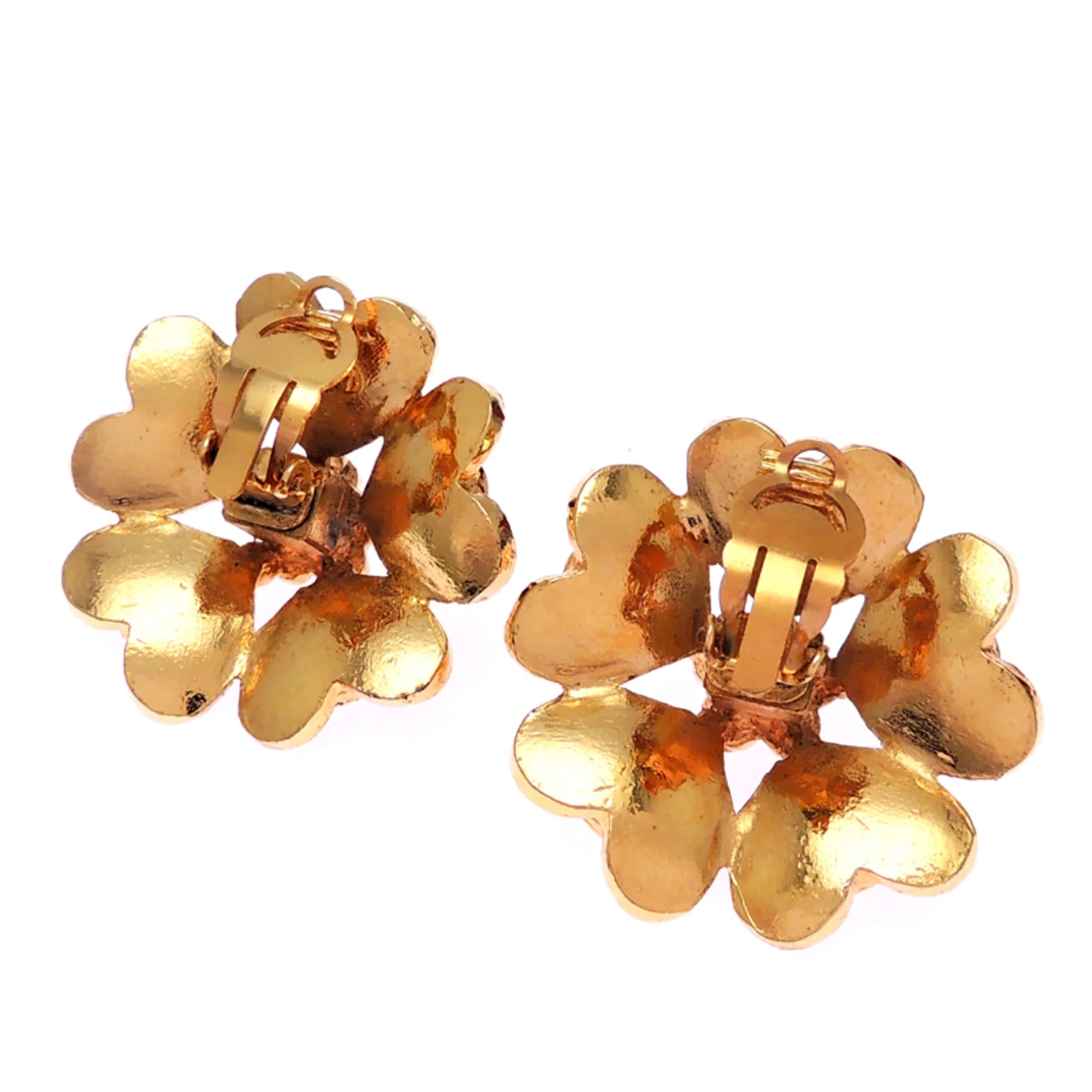 Clip-On Earrings Pearl Clip-On Gold and 18K Yellow Gold - Image 3