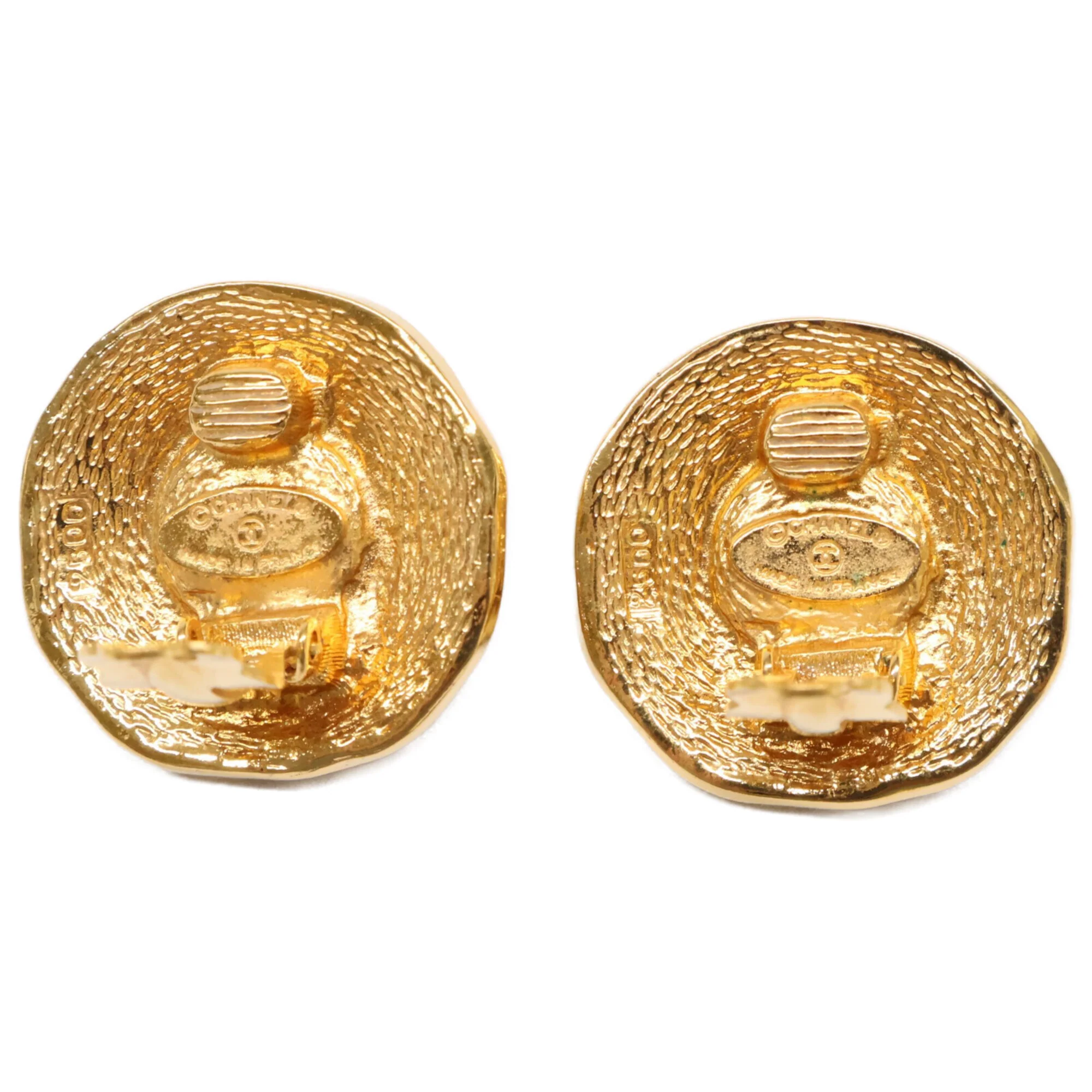 Clip-On Earrings Pearl Clip-On Gold-Tone Metal - Image 5