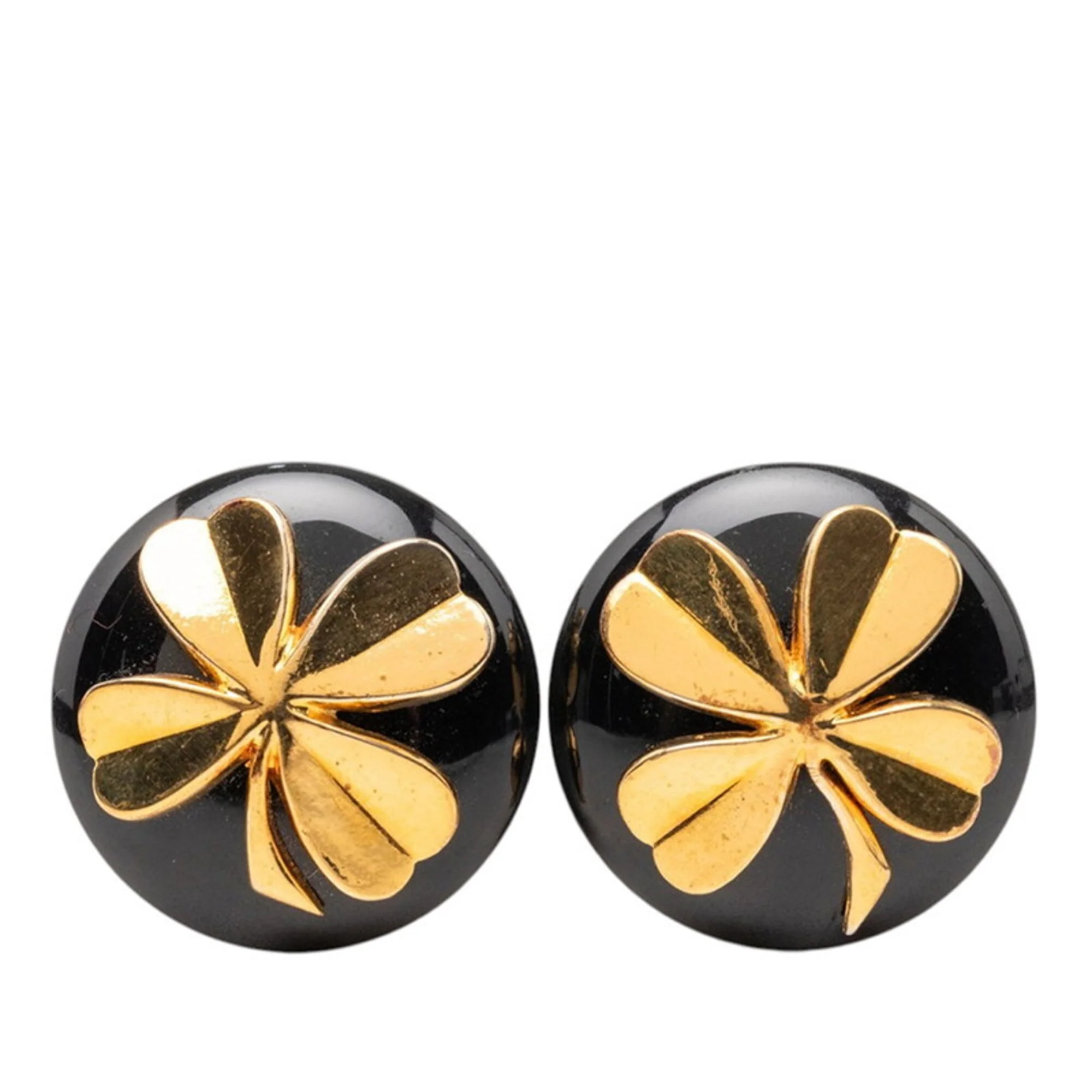 Clip-On Earrings Plated Plastic