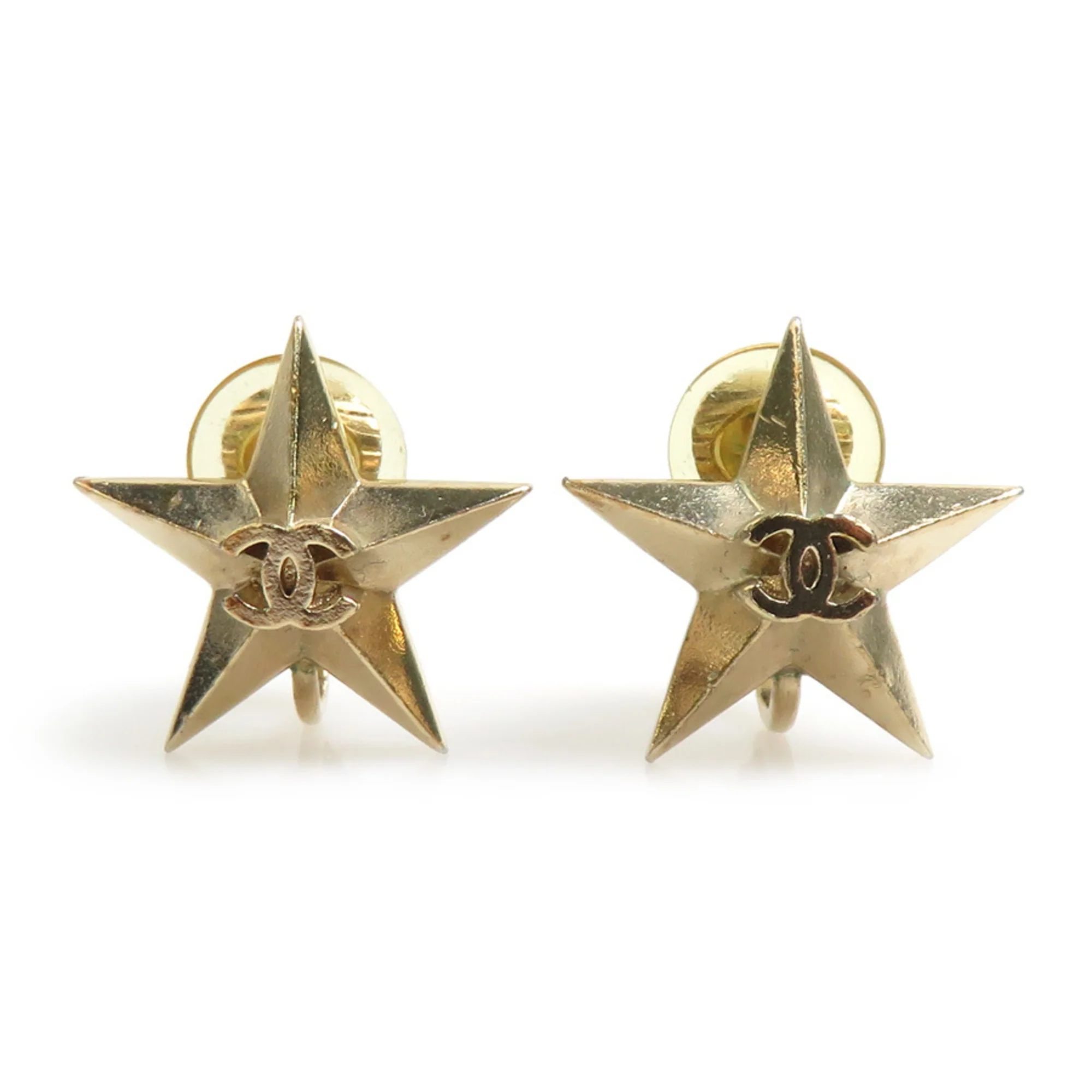 Earrings Gold-Tone Metal