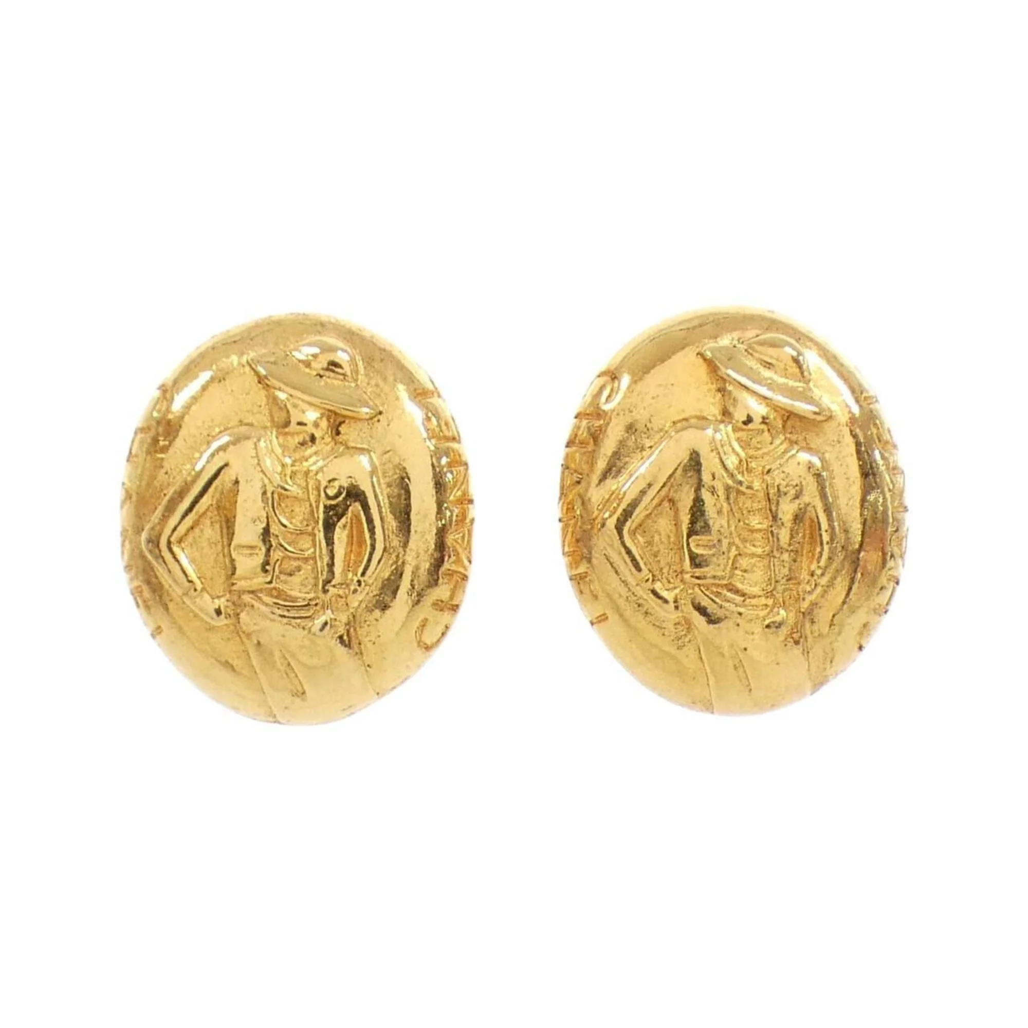 Earrings Gold-Tone Metal
