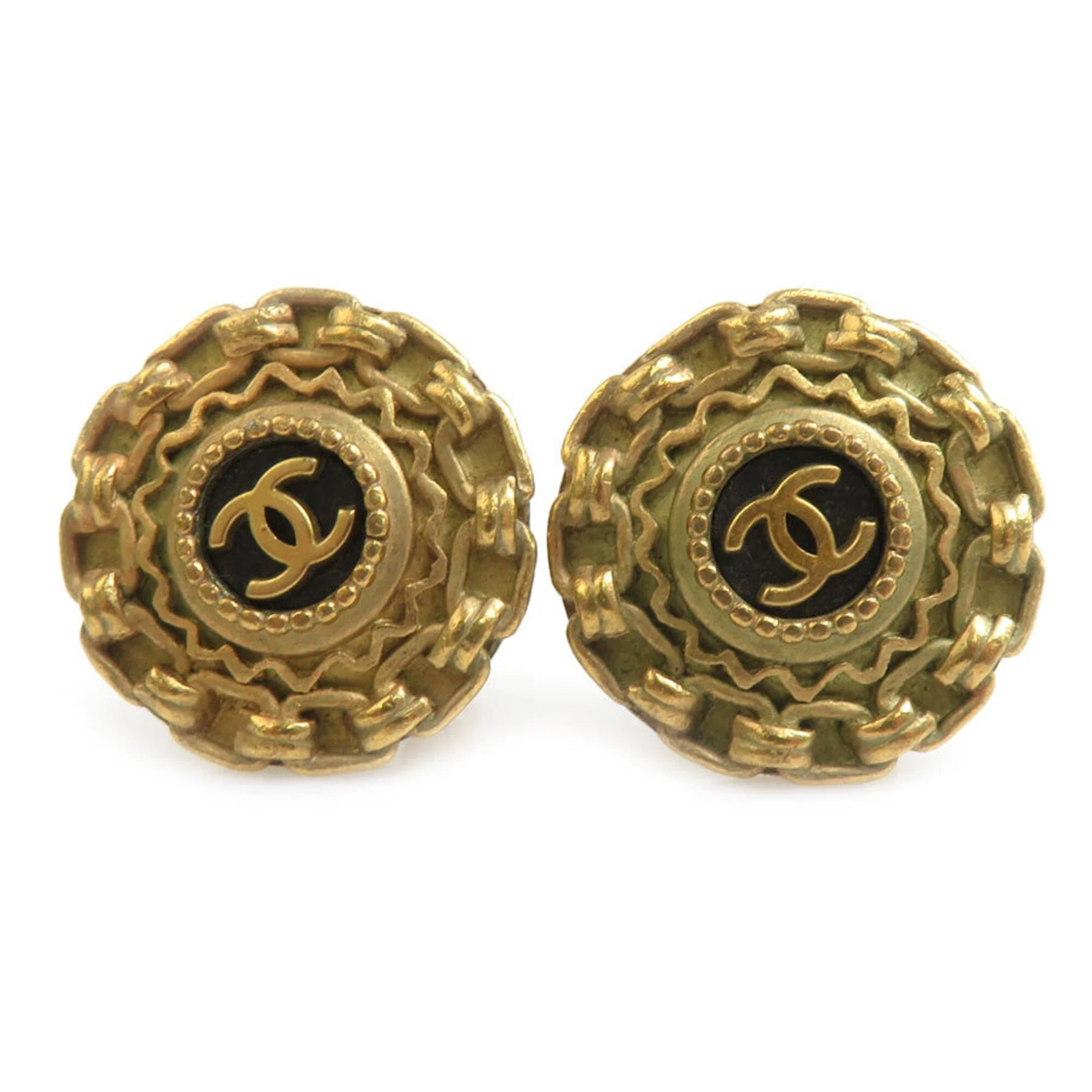 Earrings Gold-Tone Metal