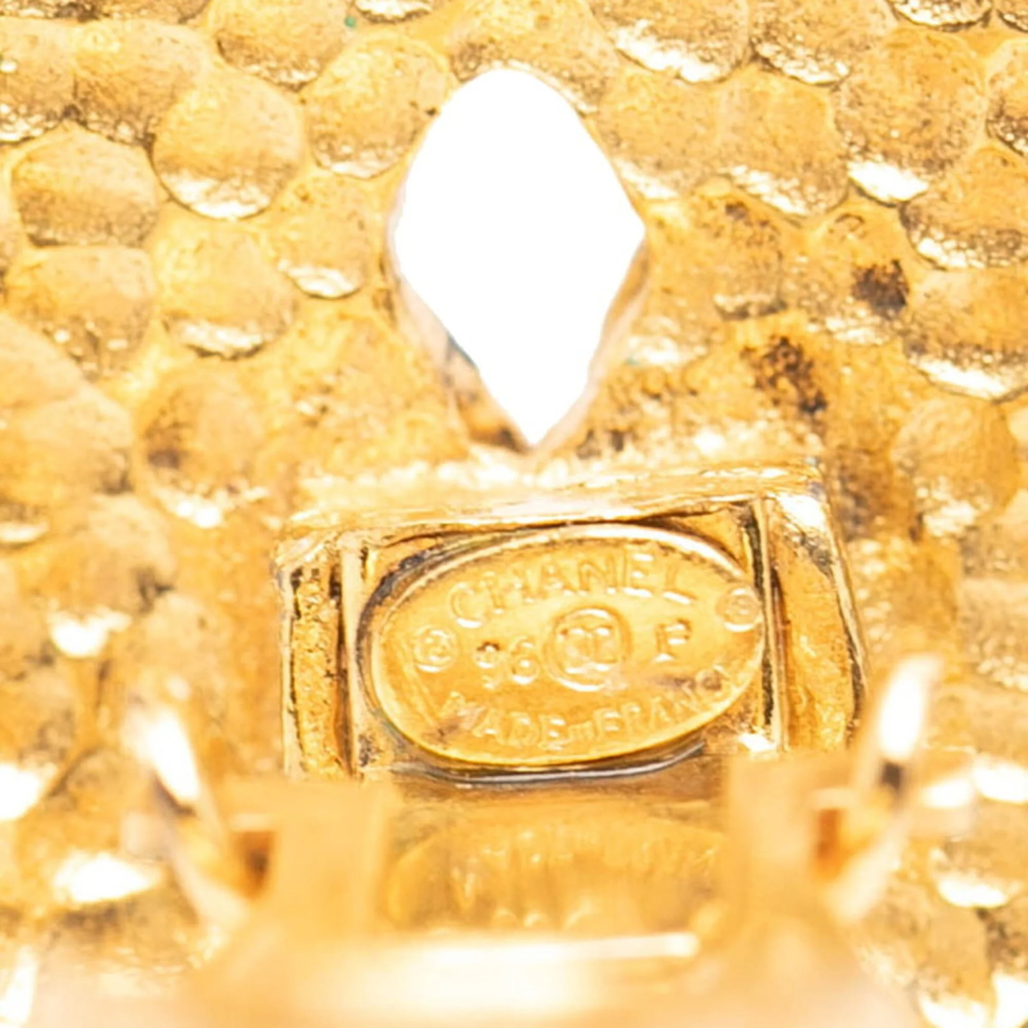 Earrings Logo Gold-Tone Metal - Image 3