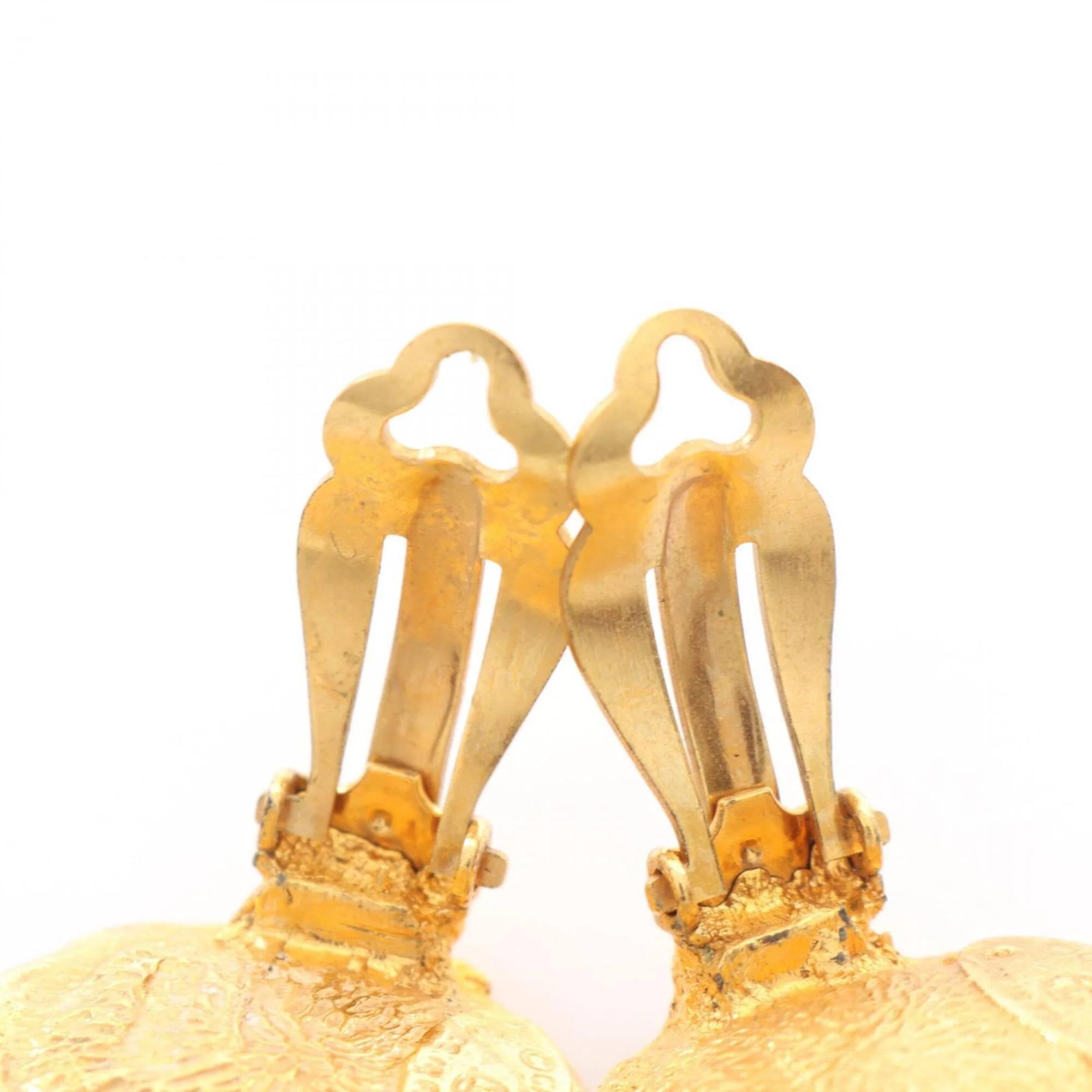 Earrings Pearl Gold-Tone Metal - Image 6