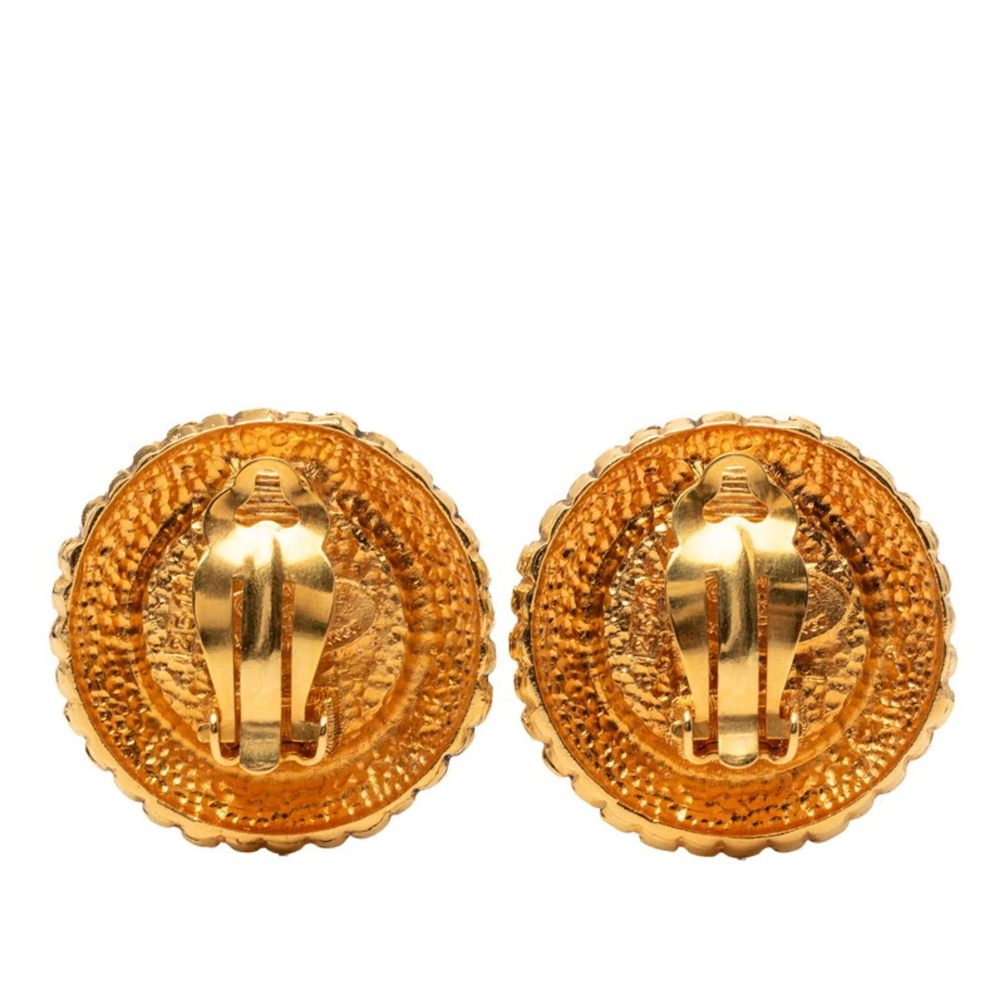 Earrings Pearl Gold-Tone Metal - Image 2
