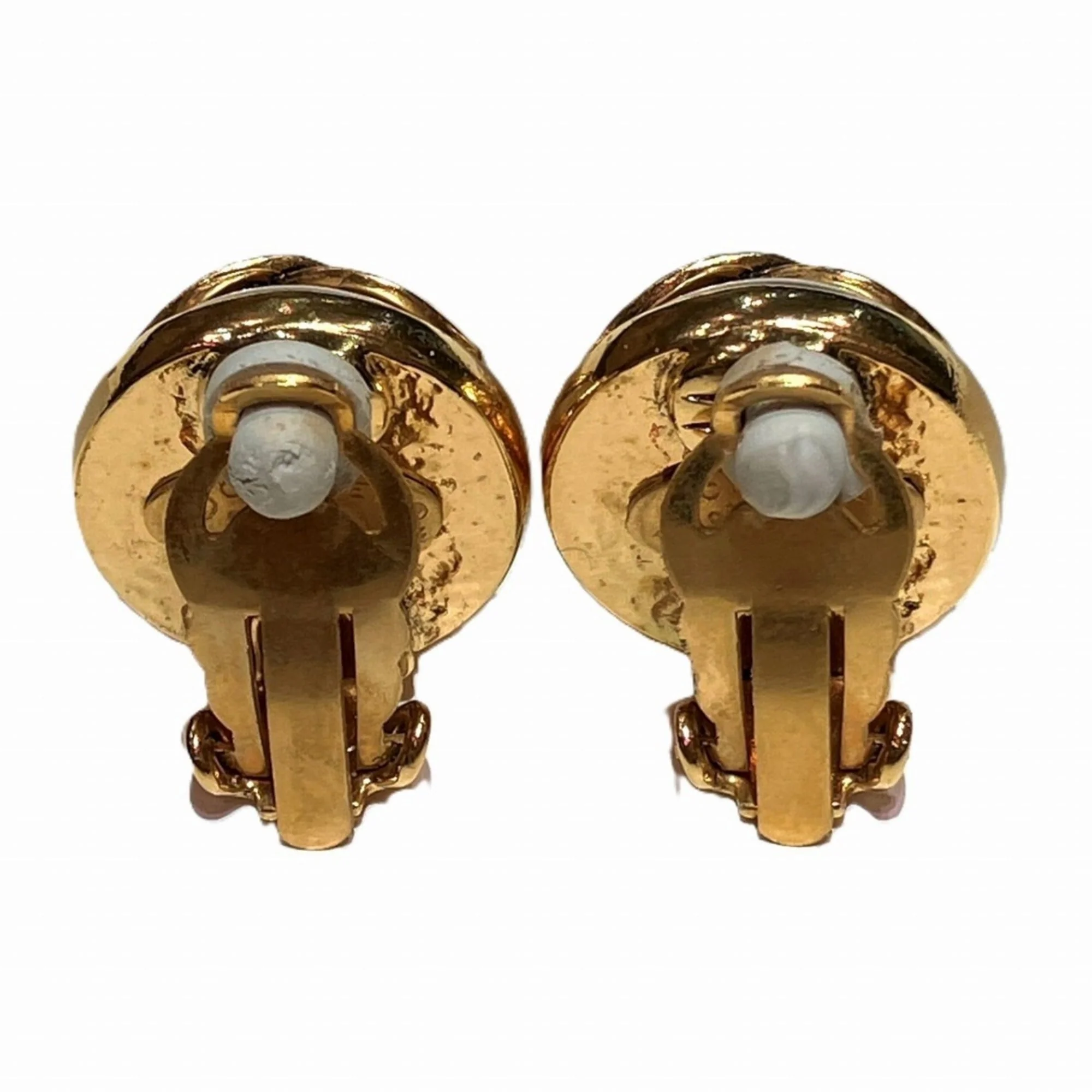 Pearl Clip-On Earrings Artificial Pearl and Metal - Image 3