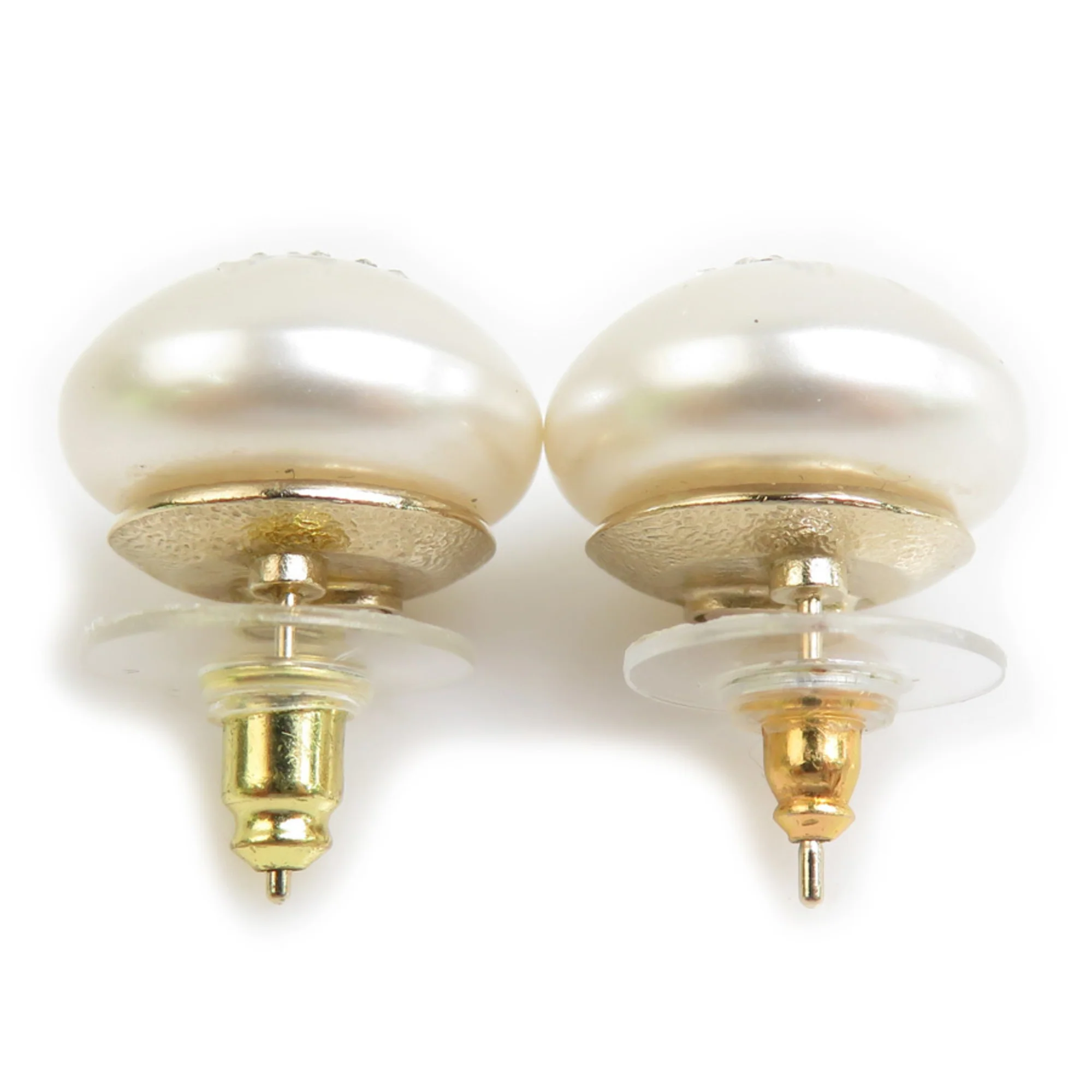 Pearl Earrings Metal and Artificial Pearl - Image 4