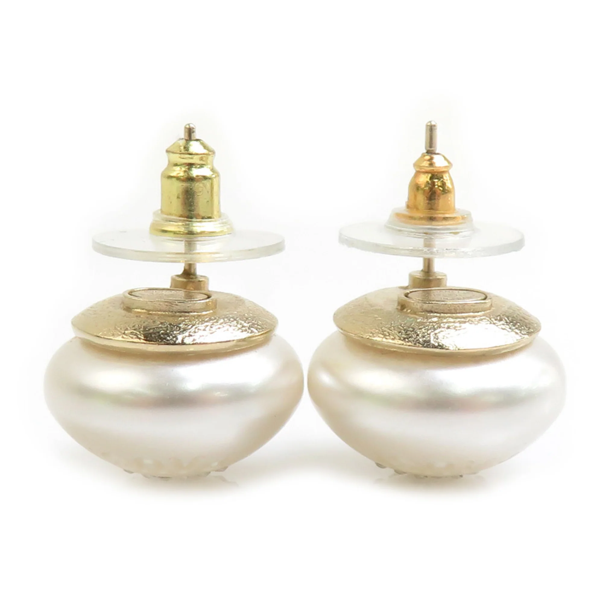 Pearl Earrings Metal and Artificial Pearl - Image 6