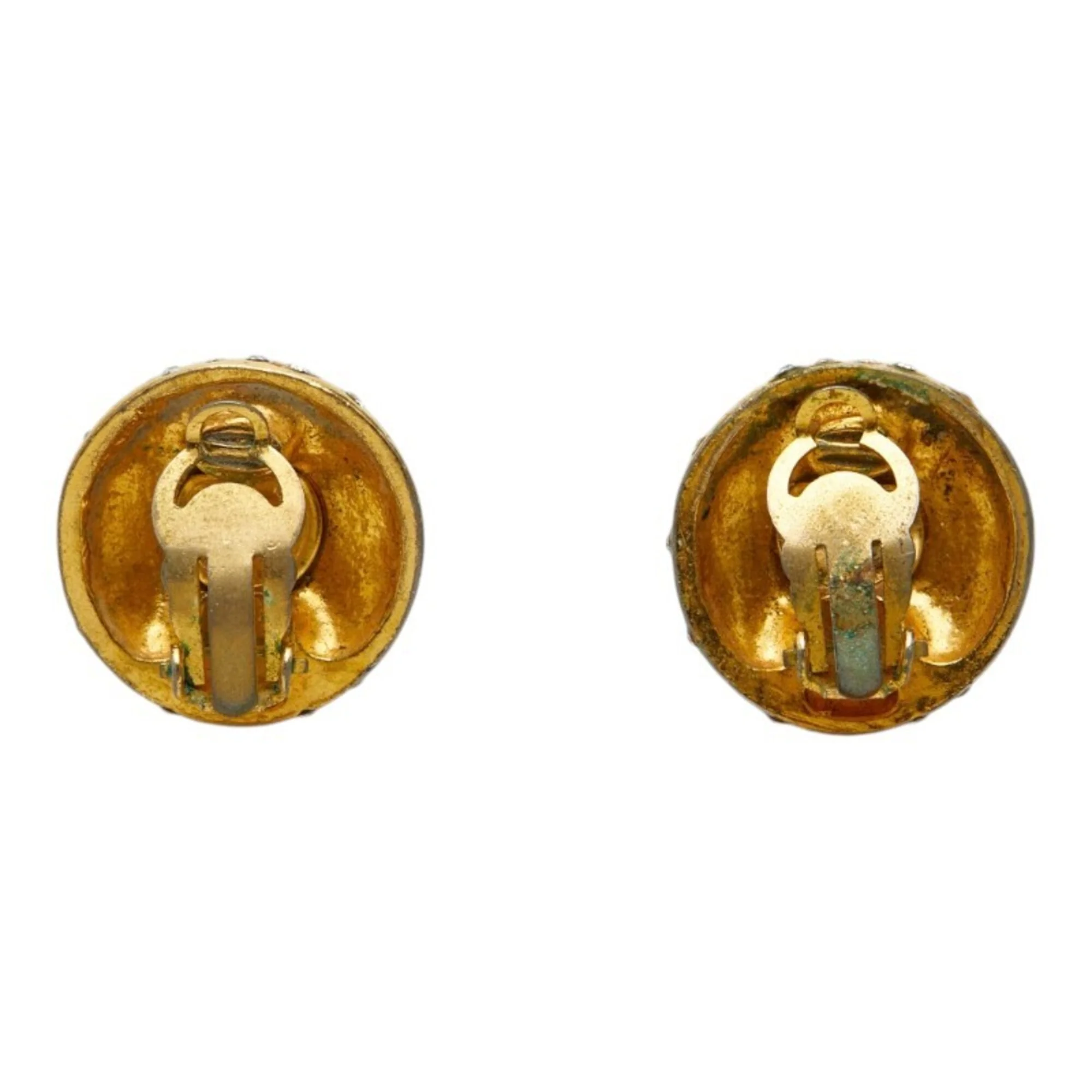 Rhinestone Clip-On Earrings Rhinestone - Image 3