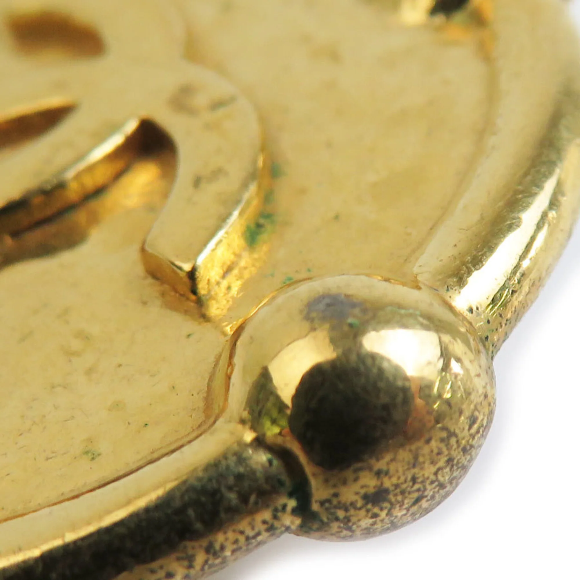 Vintage Clip-On Earrings Clip-On Gold-Tone Metal - Image 5