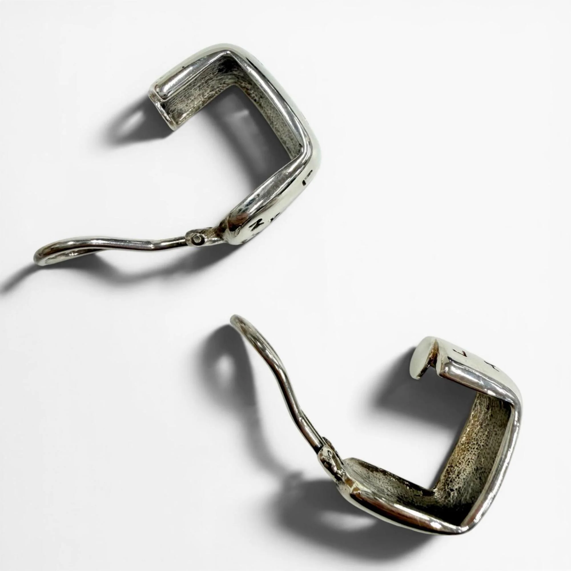 Vintage Clip-On Earrings Logo Clip-On Sterling Silver - Image 5