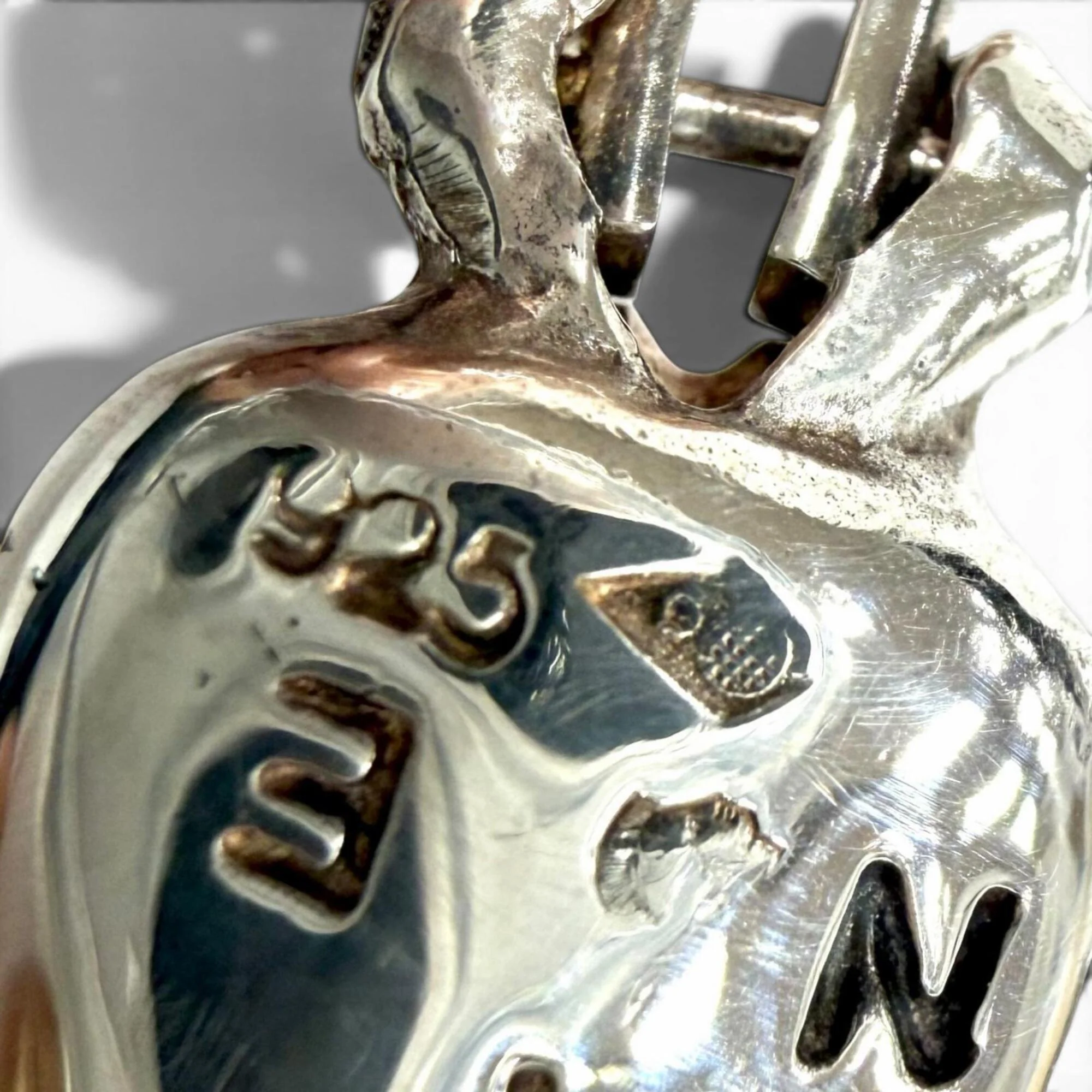 Vintage Clip-On Earrings Logo Clip-On Sterling Silver - Image 6
