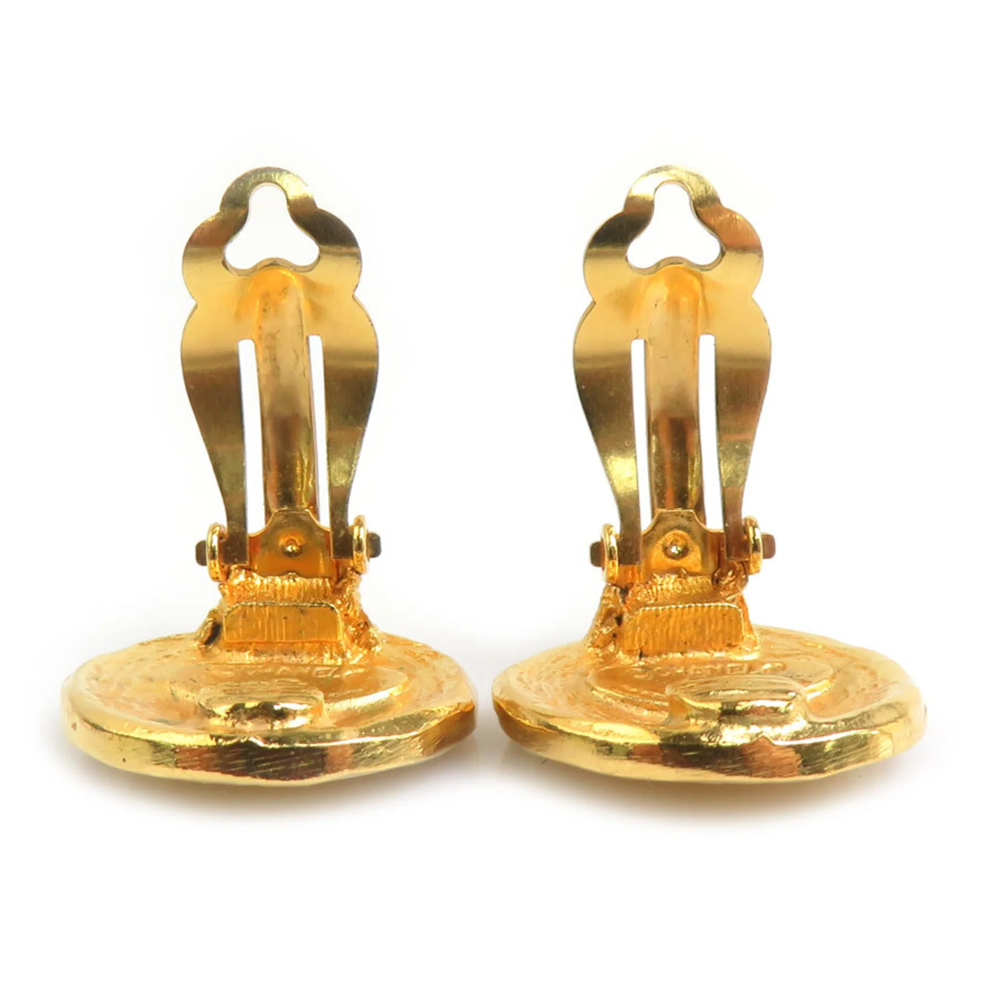 Vintage Earrings Gold-Tone Metal - Image 6
