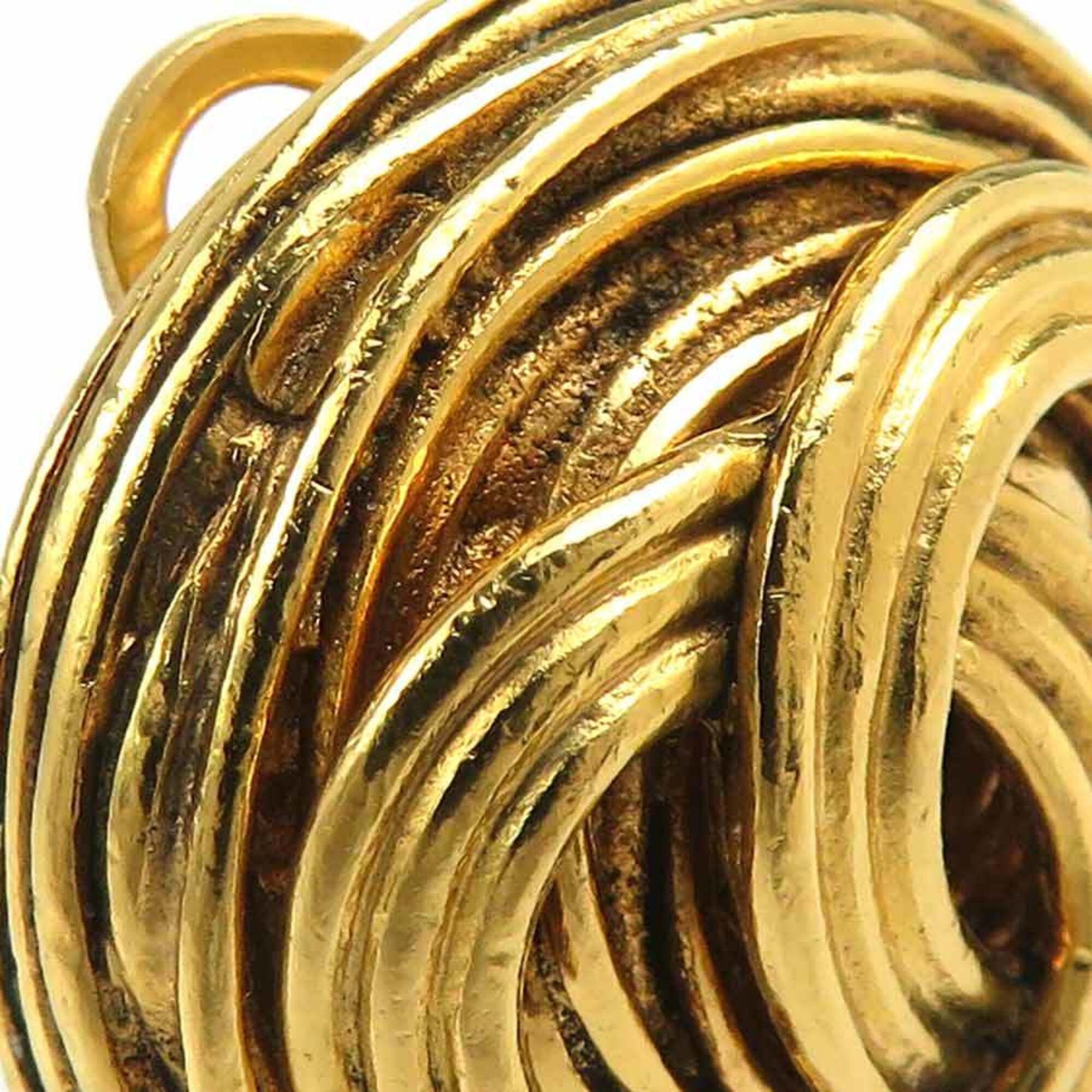 Vintage Earrings Gold-Tone Metal - Image 9