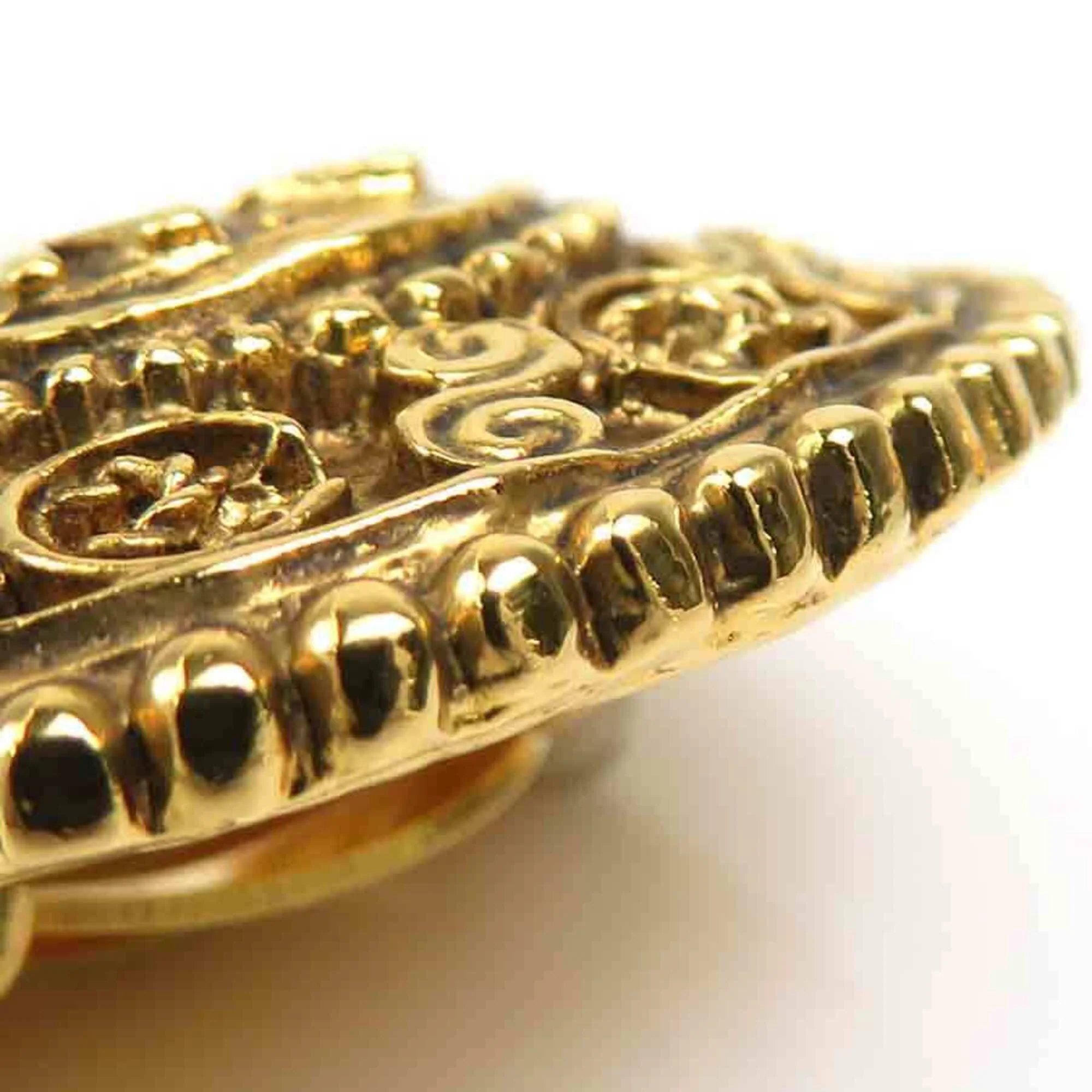 Vintage Earrings Gold-Tone Metal - Image 9