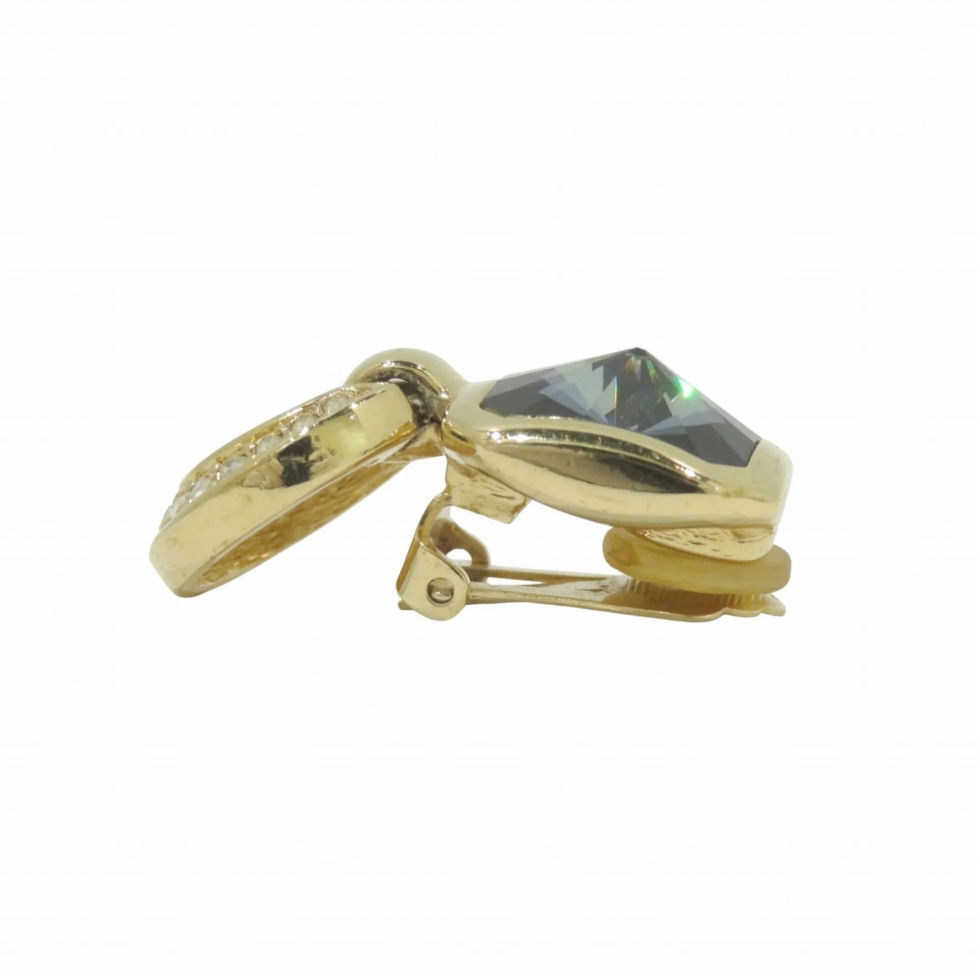 Clip-On Earrings Clip-On Gold-Tone Metal - Image 2