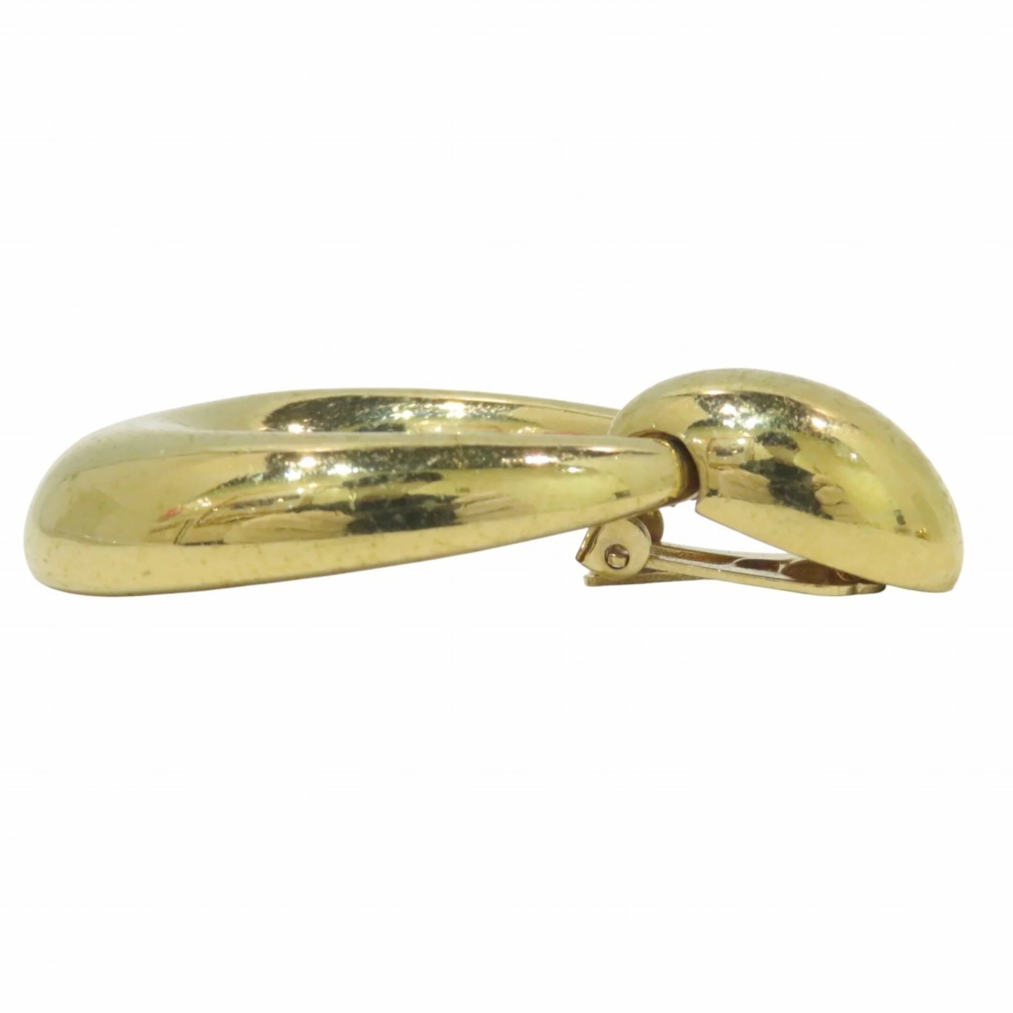 Clip-On Earrings Clip-On Gold-Tone Metal - Image 2