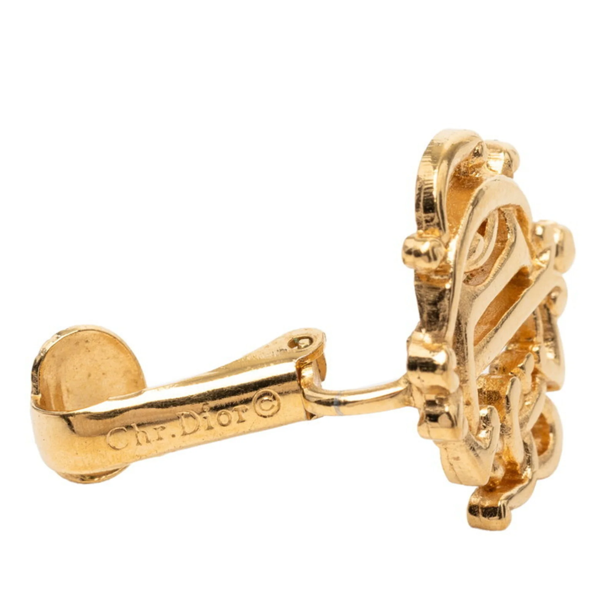 Earrings Logo Gold-Tone Metal - Image 3