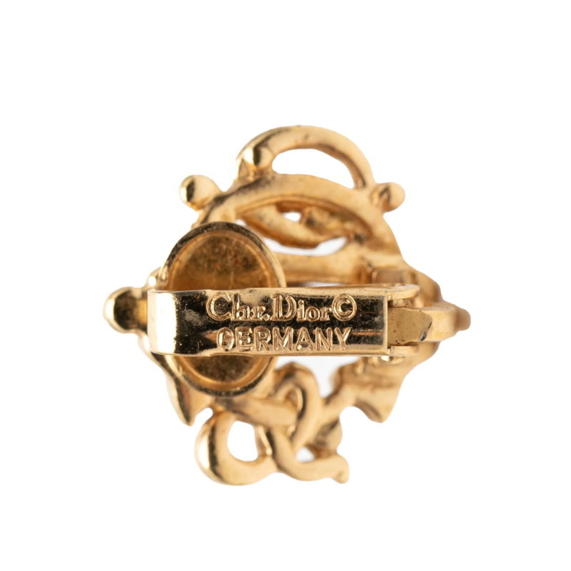 Earrings Logo Gold-Tone Metal - Image 3