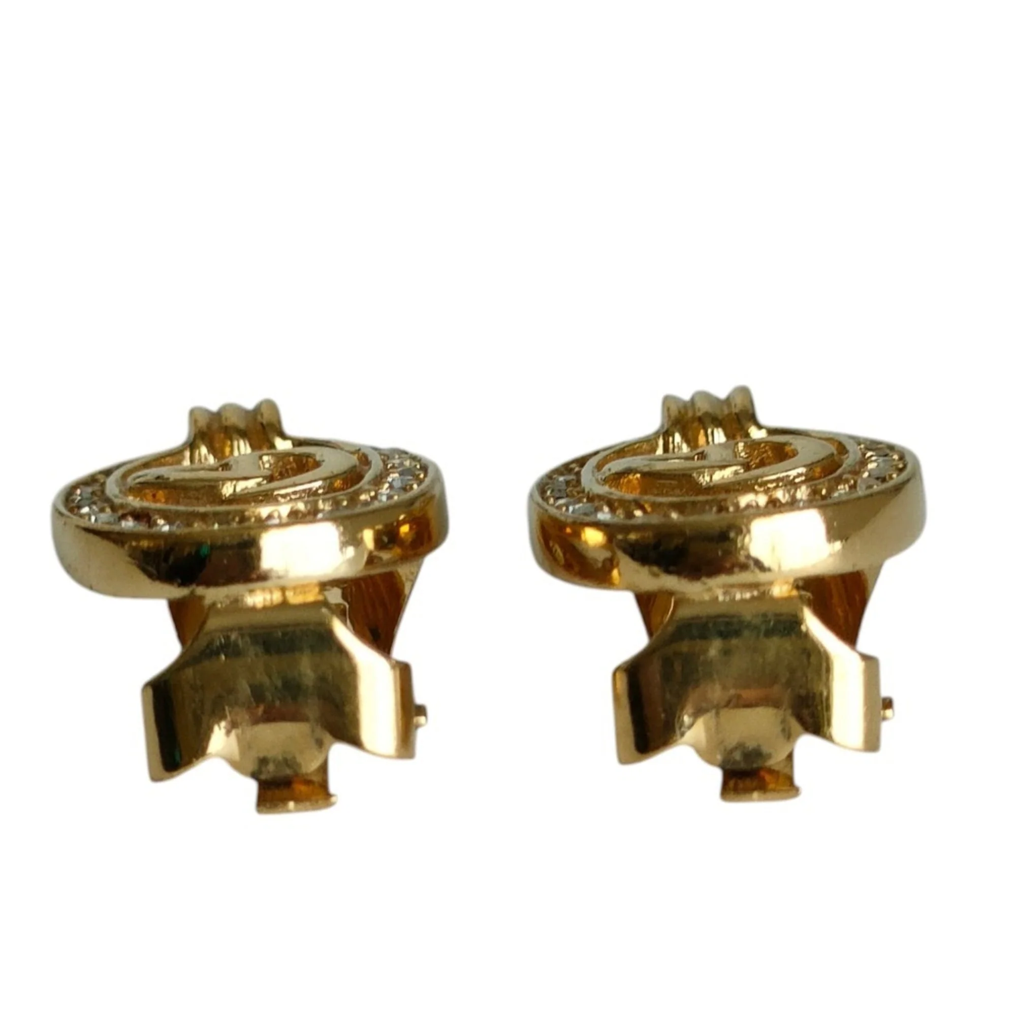 Earrings Rhinestone Gold-Tone Metal - Image 2