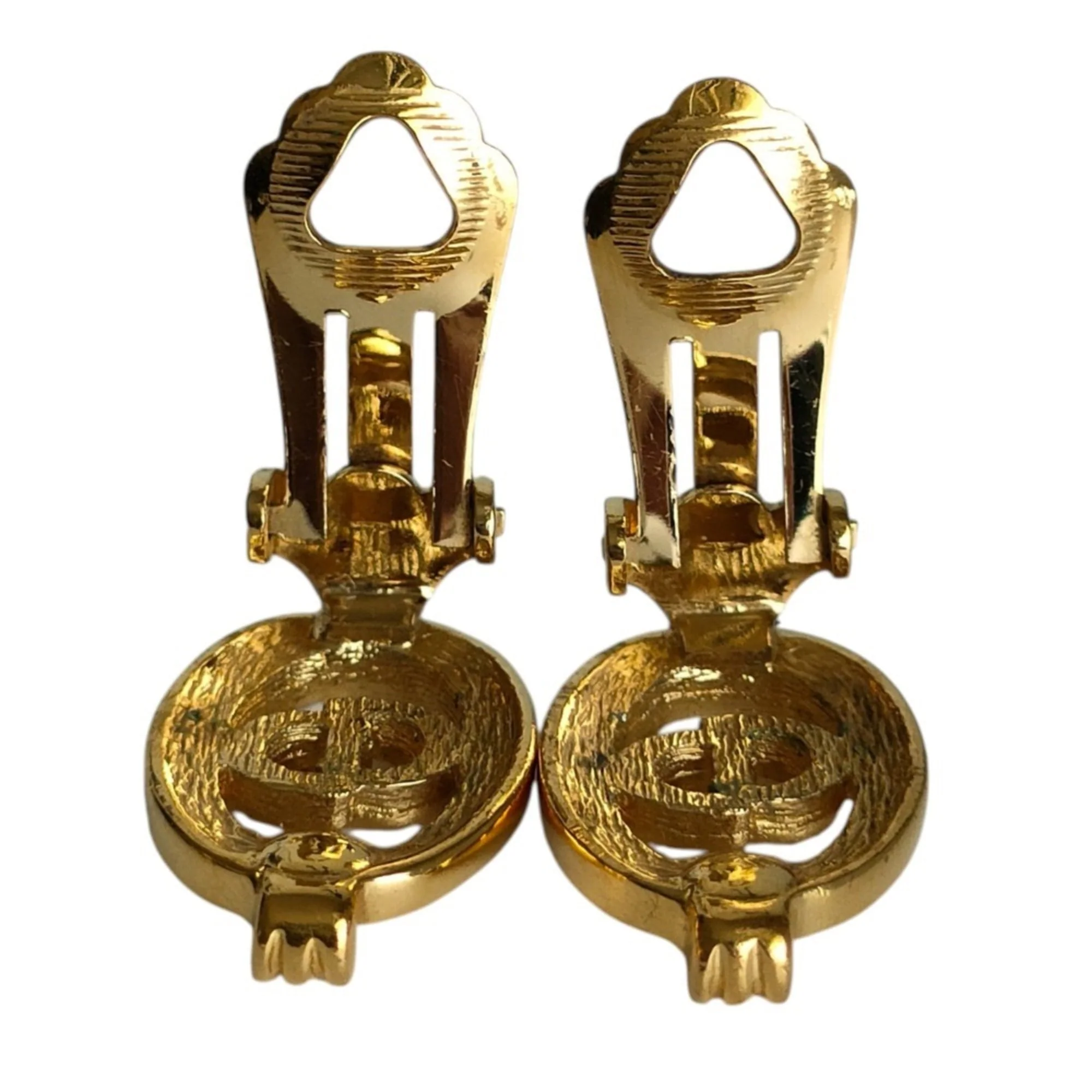 Earrings Rhinestone Gold-Tone Metal - Image 5