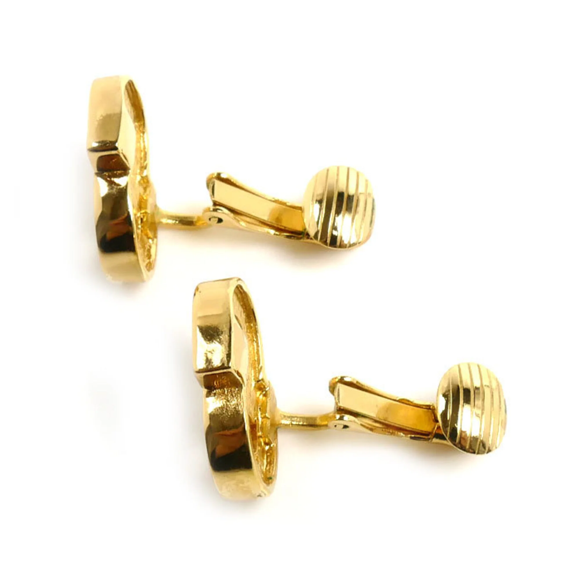 Earrings Rhinestone Gold-Tone Metal - Image 4
