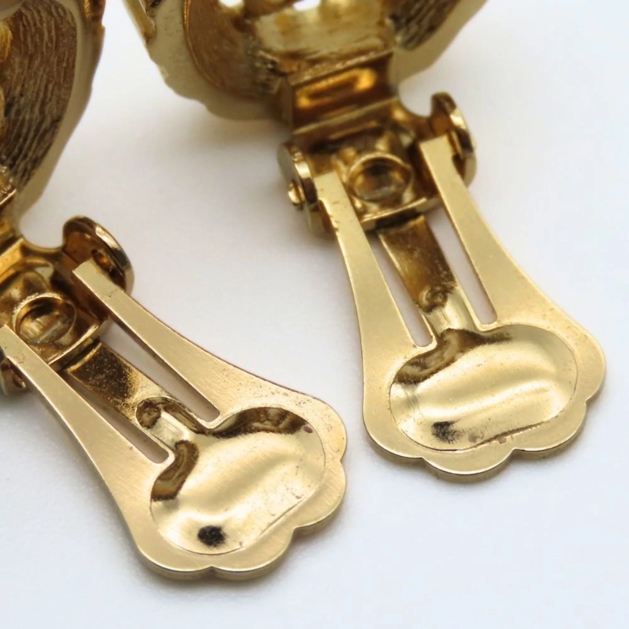 Earrings Rhinestone Gold-Tone Metal - Image 4