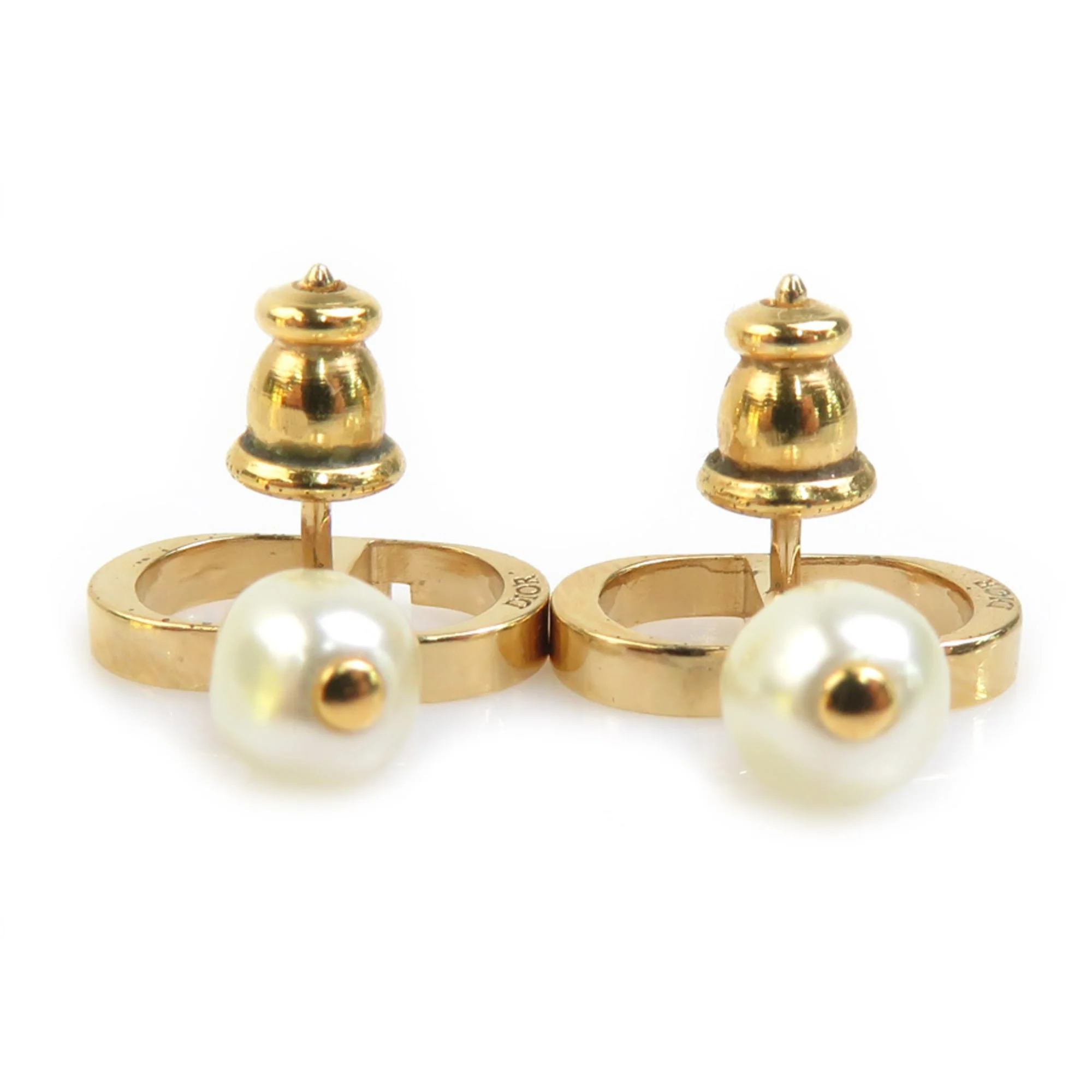 Pearl Earrings Metal and Artificial Pearl - Image 5
