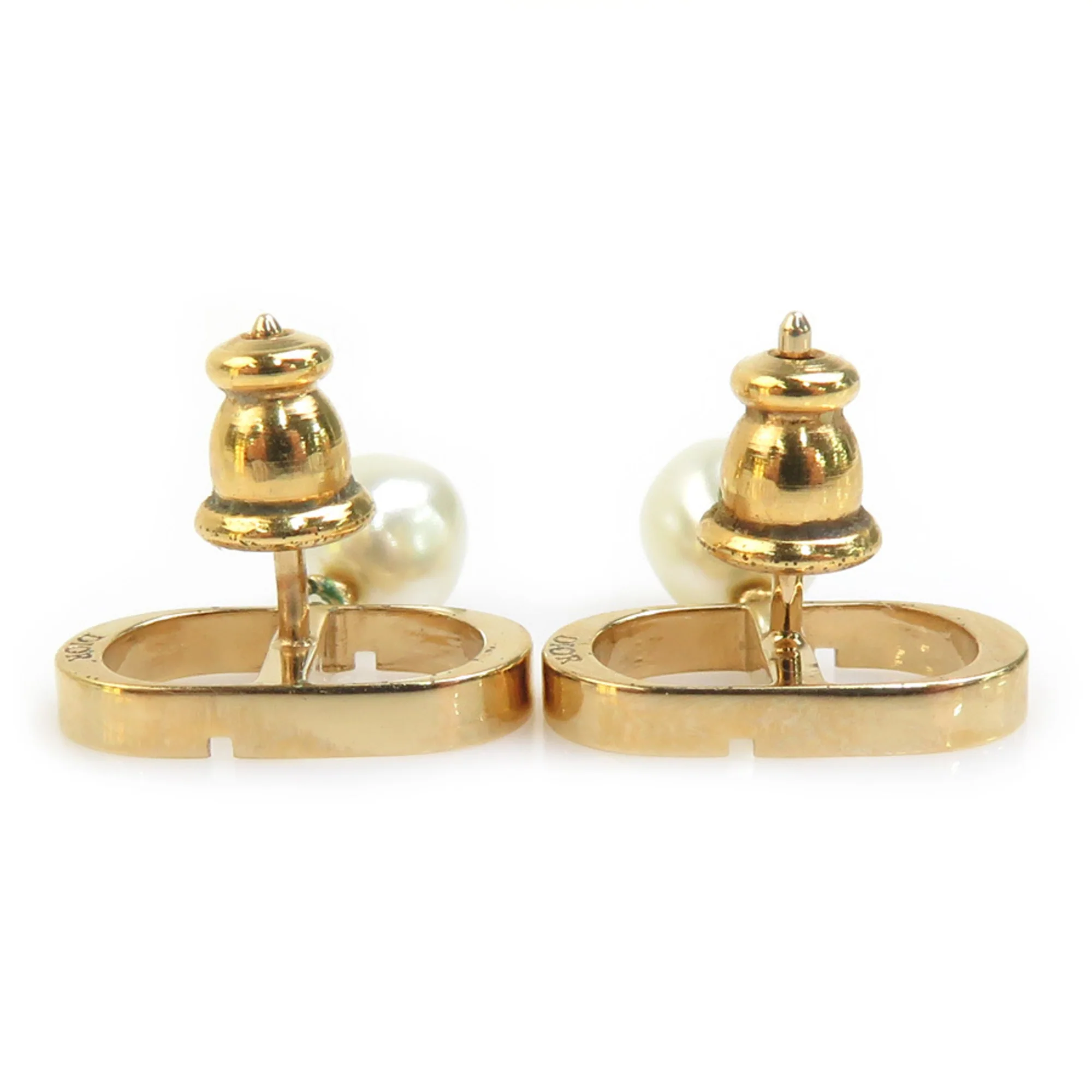 Pearl Earrings Metal and Artificial Pearl - Image 6