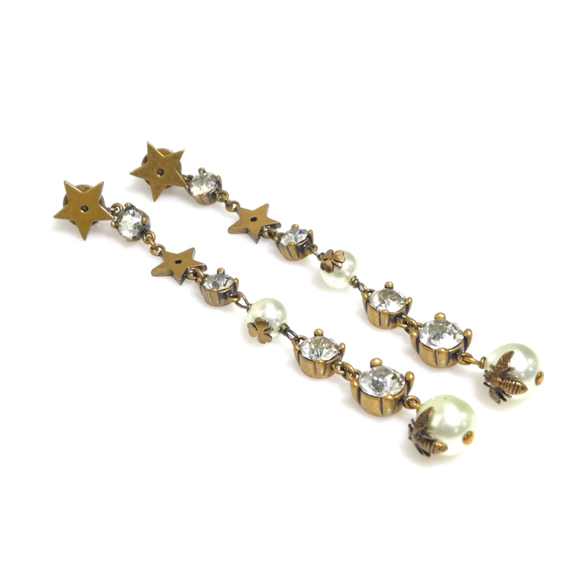 Pearl Earrings Metal and Artificial Pearl - Image 2