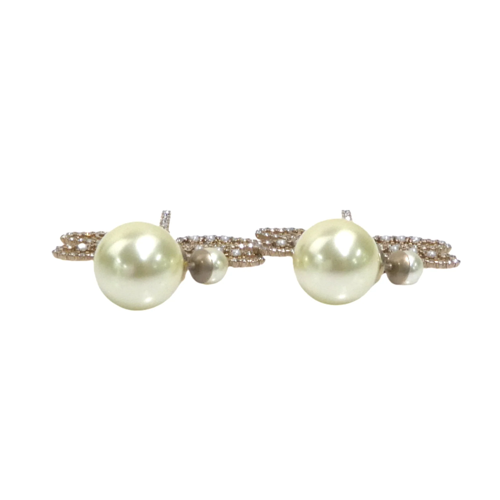 Pearl Earrings Metal and Artificial Pearl - Image 5