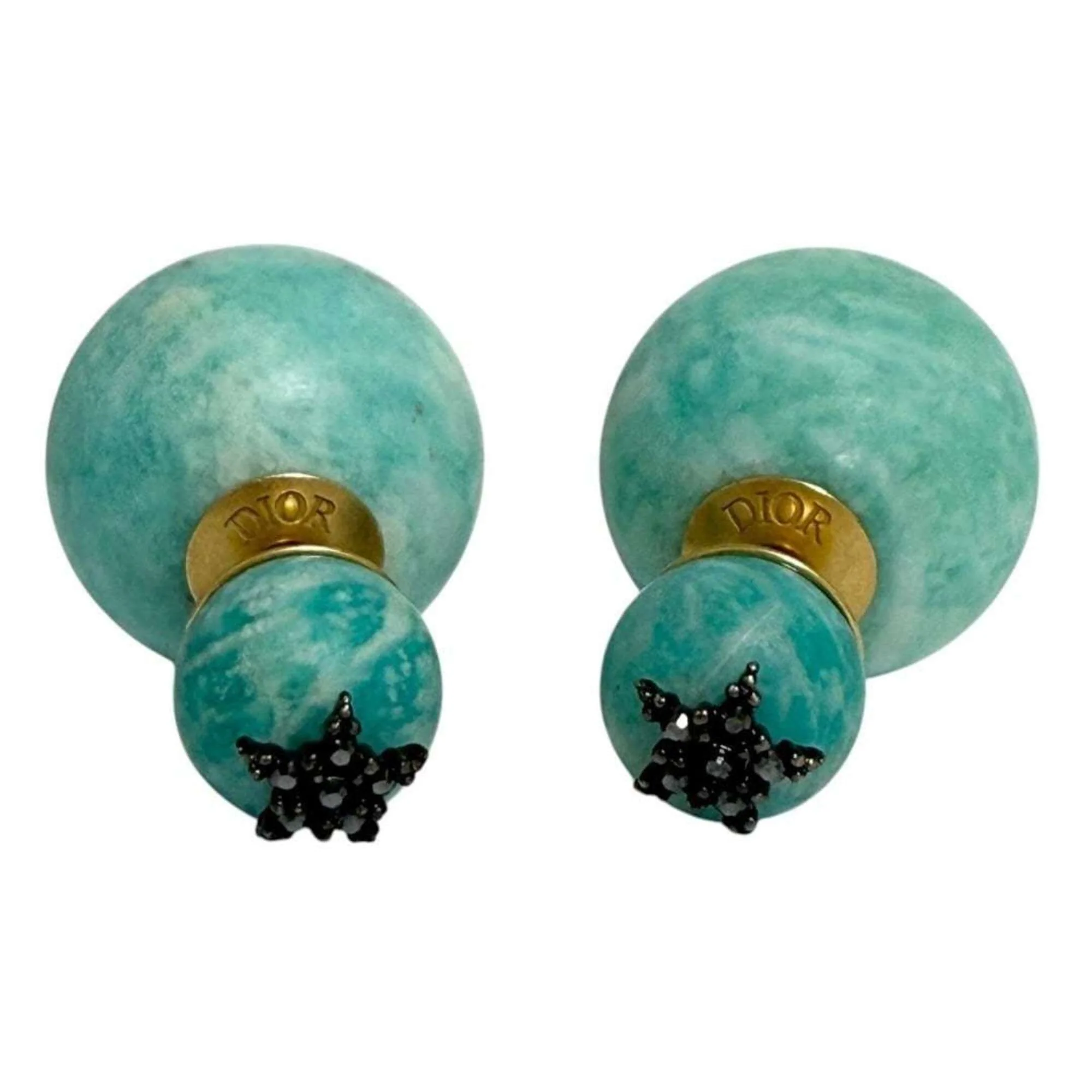 Tribal Earrings Metal and Rhinestone - Image 7