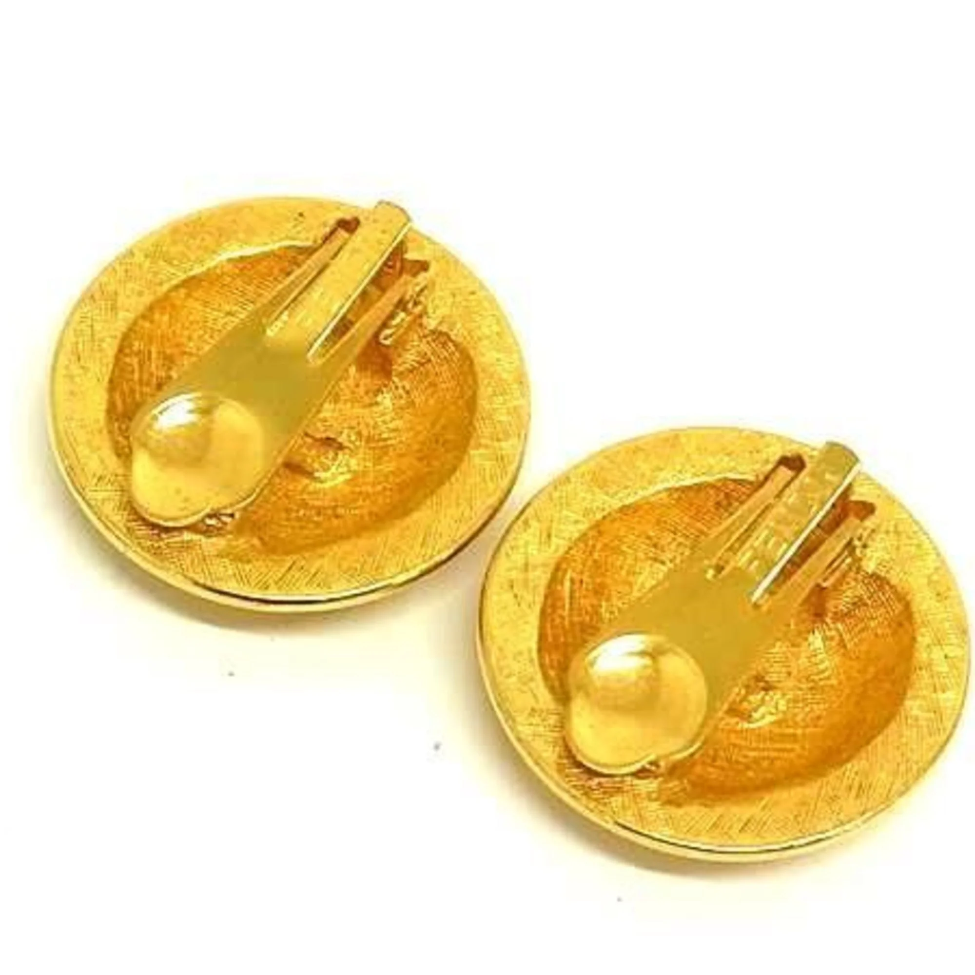 Clip-On Earrings Clip-On Gold-Tone Metal - Image 3