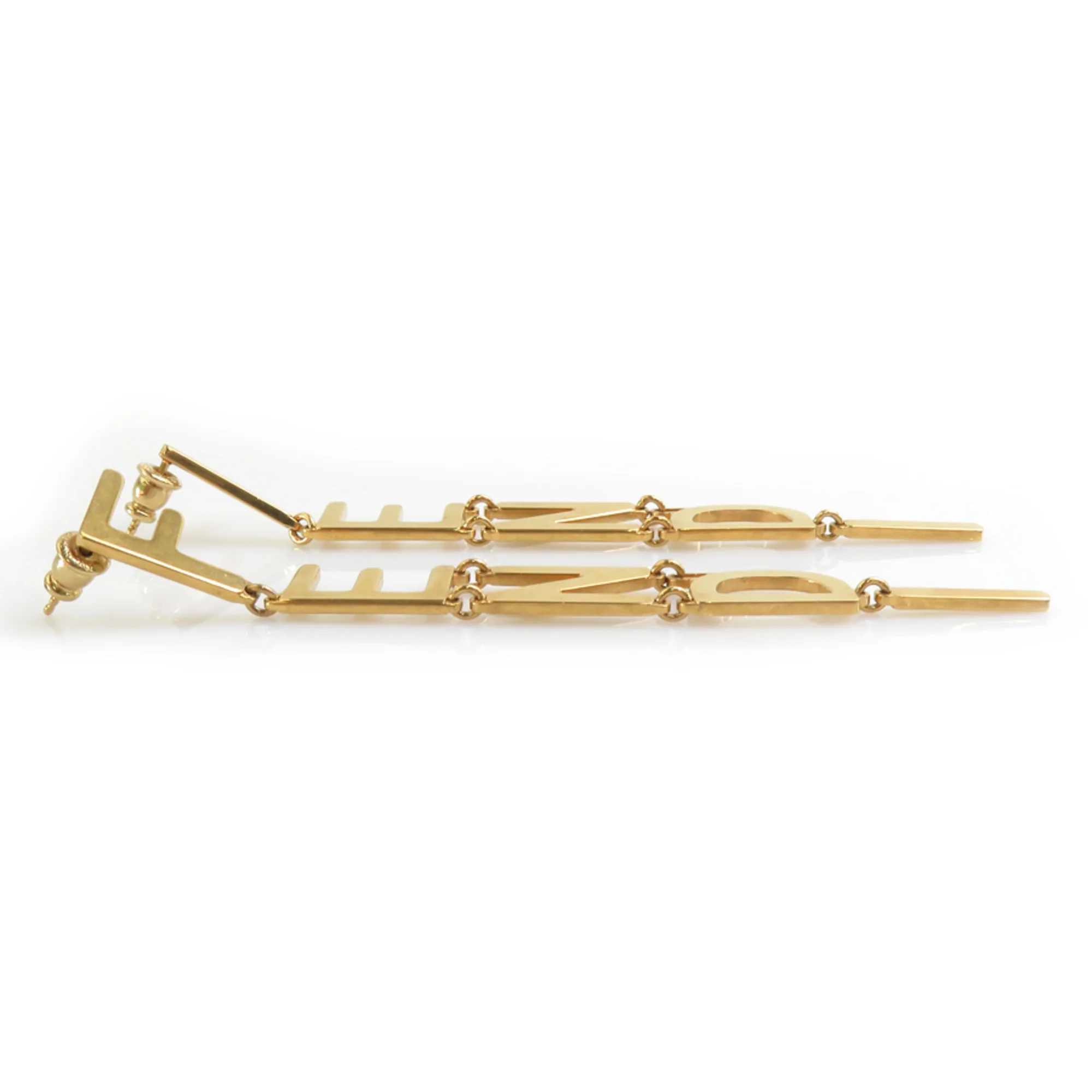 Earrings Gold-Tone Metal - Image 3