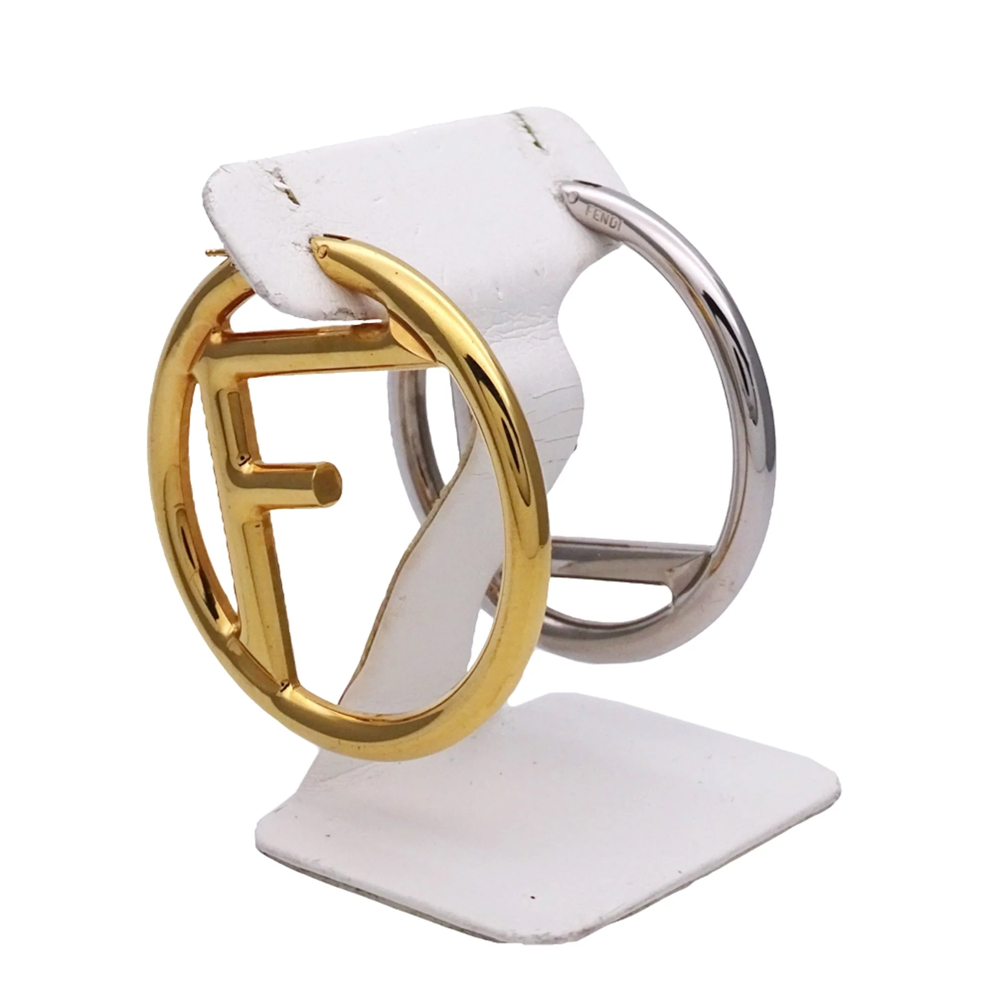 Earrings Hoop Gold-Tone Metal - Image 2