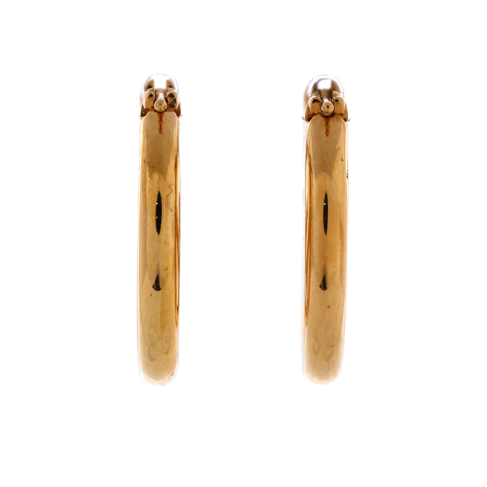 F is Fendi Hoop Earrings Metal Small - Image 2