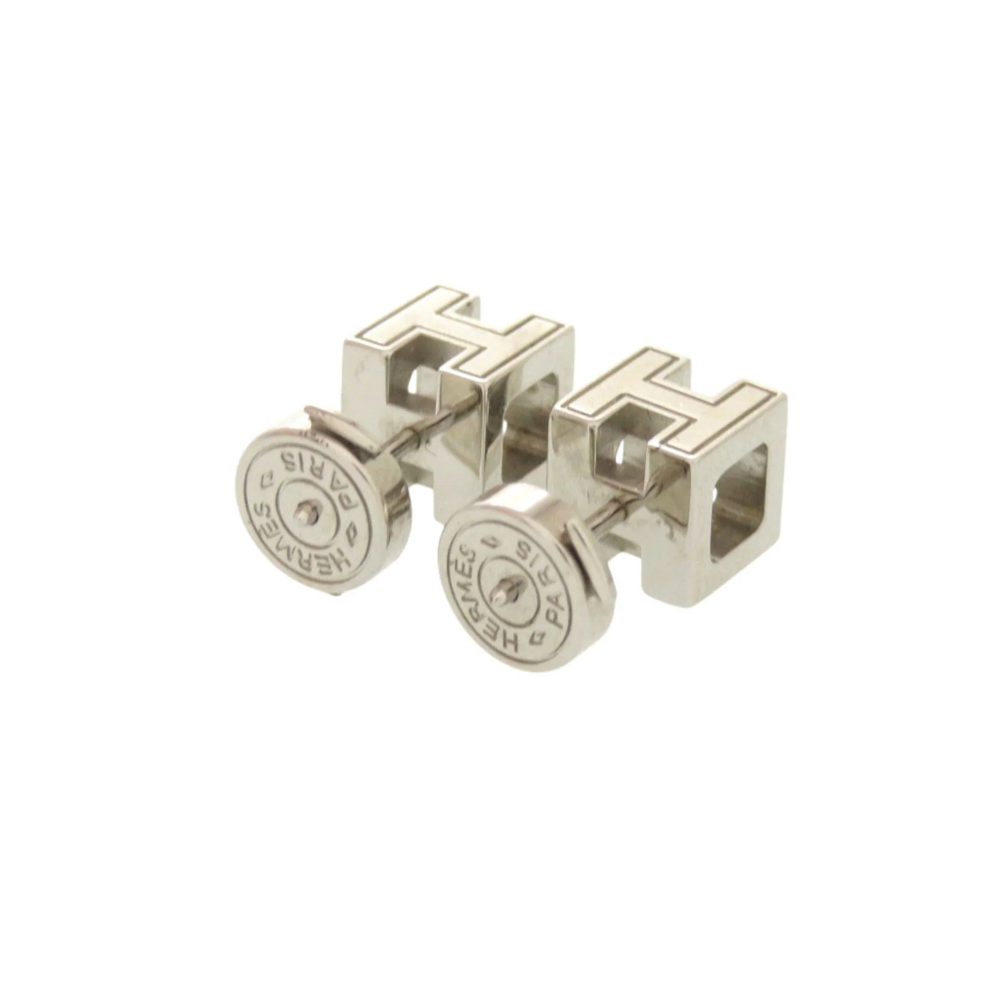 Cage D'H Earrings Metal Ivory - Image 3