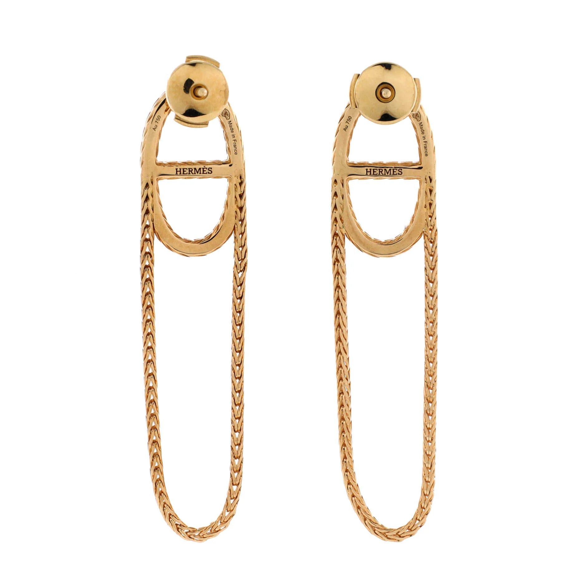 Chain d'Ancre Danae Earrings 18K Yellow Gold - Image 3