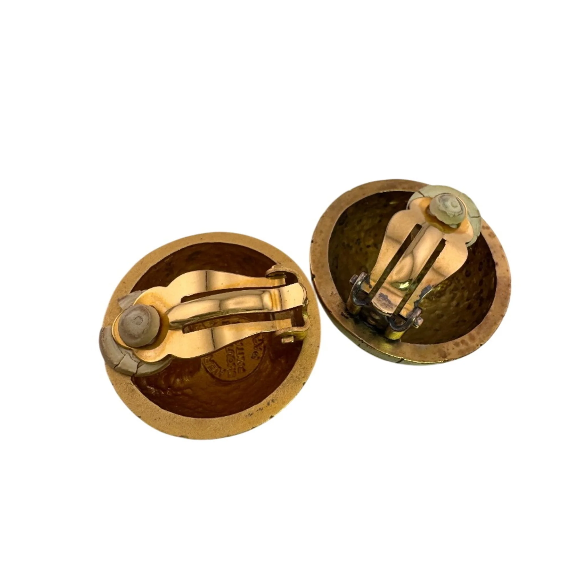 Clip-On Earrings Clip-On Gold-Tone Metal - Image 4