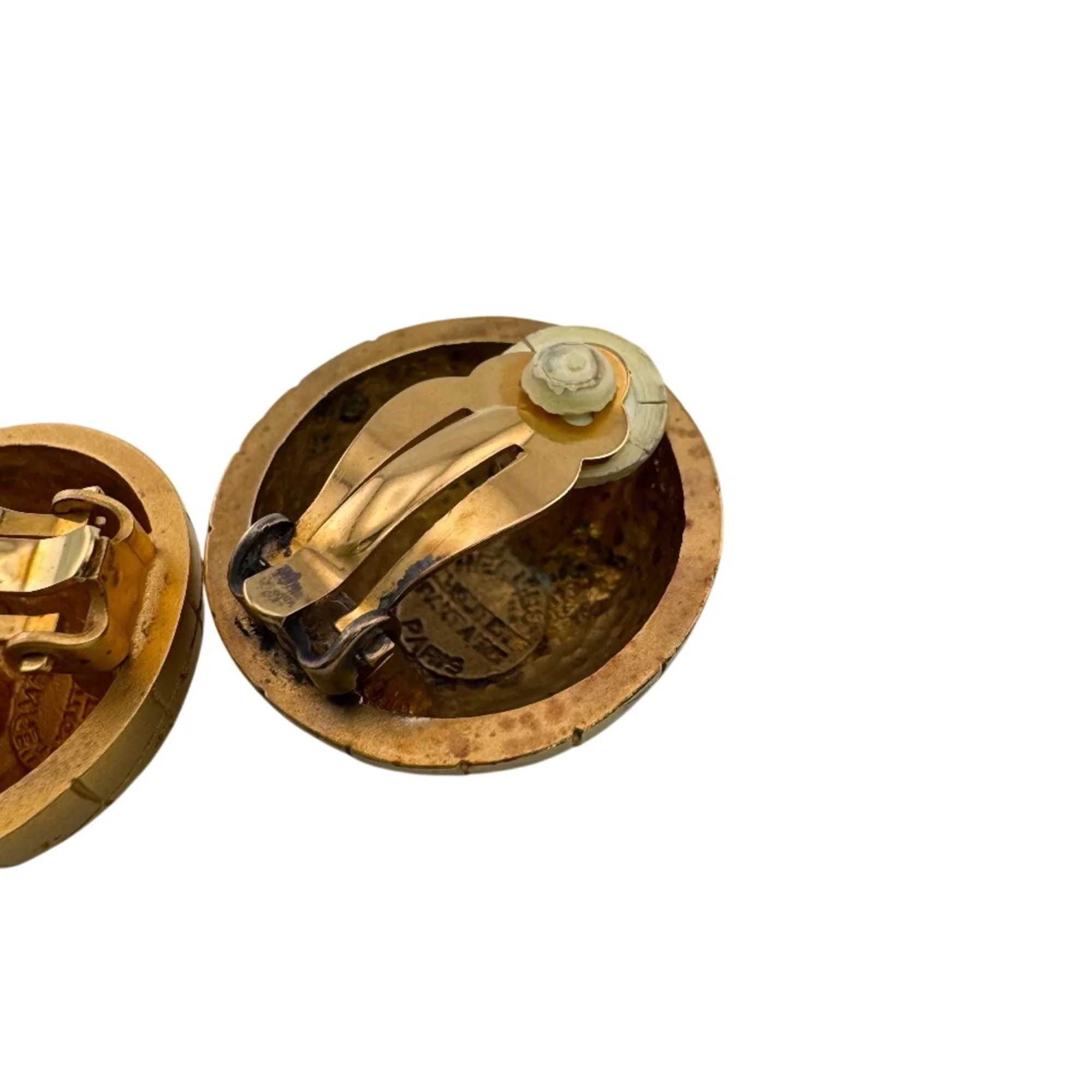 Clip-On Earrings Clip-On Gold-Tone Metal - Image 5