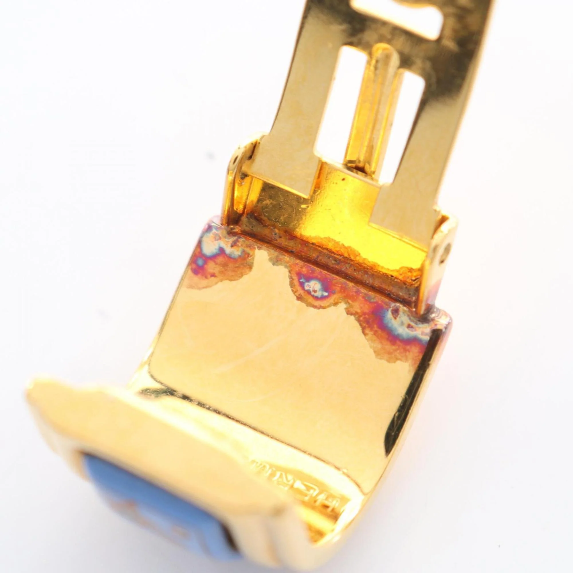 Clip-On Earrings Cloisonné Enamel and Gold - Image 7