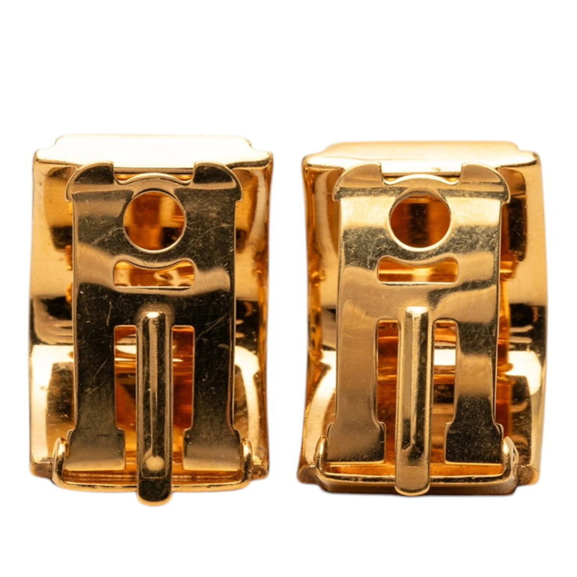 Clip-On Earrings Enamel and Gold - Image 2