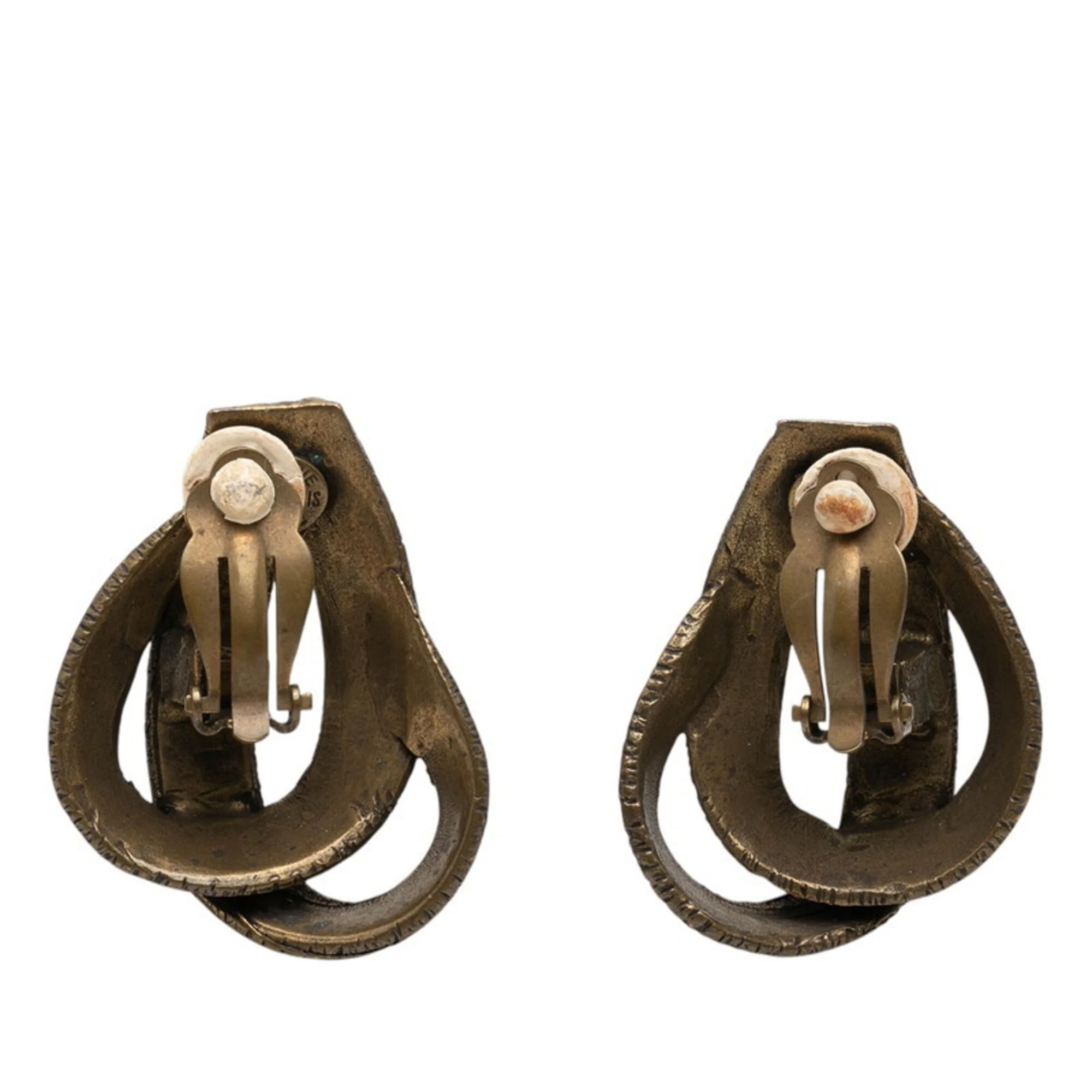 Earrings Logo Gold-Tone Metal - Image 2