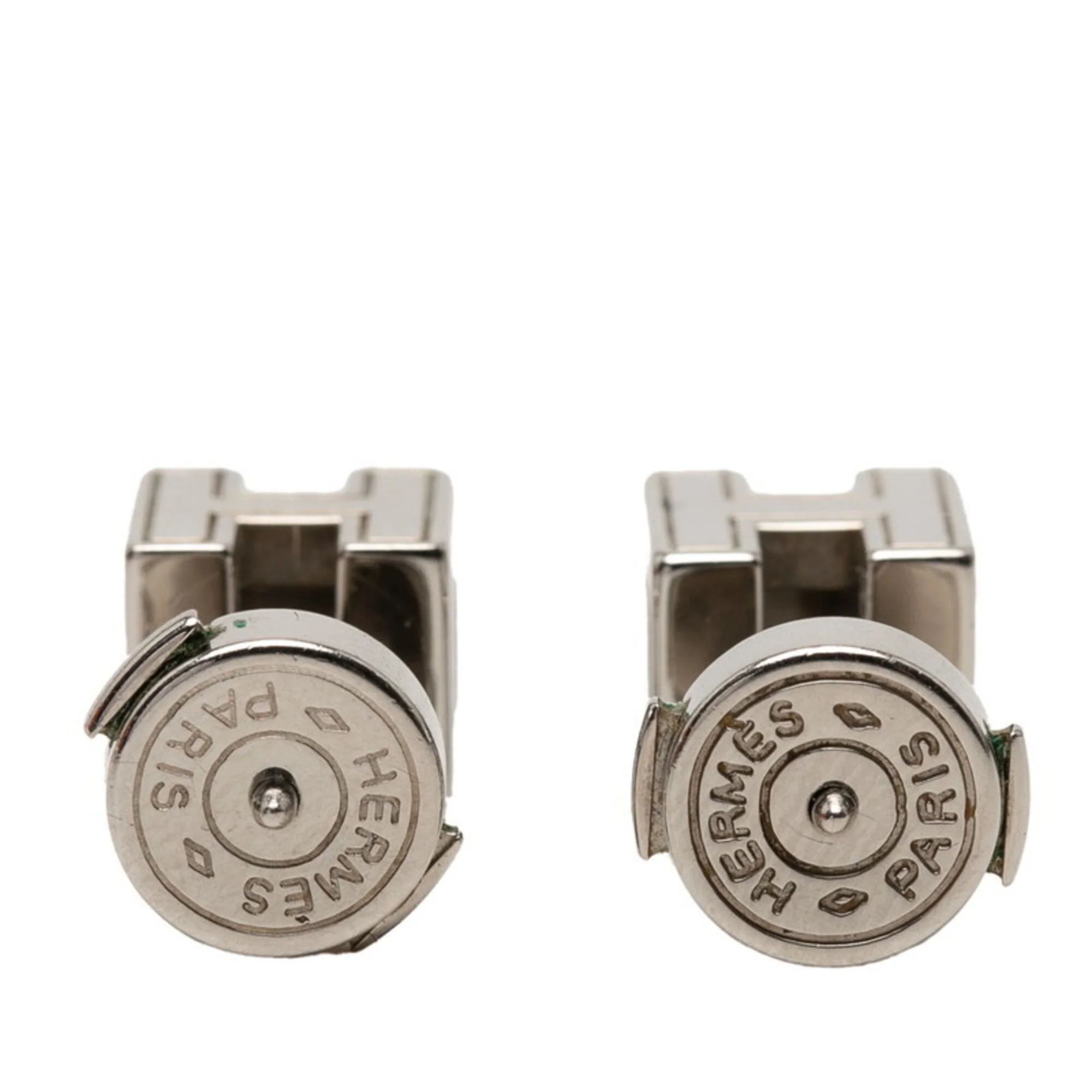 Earrings Logo Stud Silver-Tone Metal - Image 2