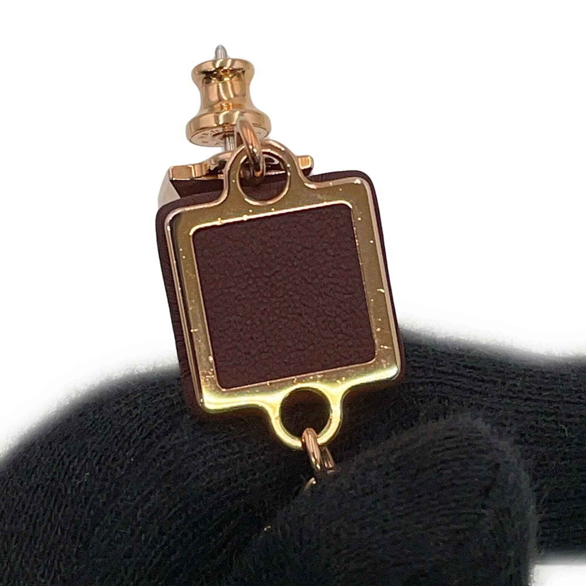 Earrings Metal and Swift Leather - Image 7