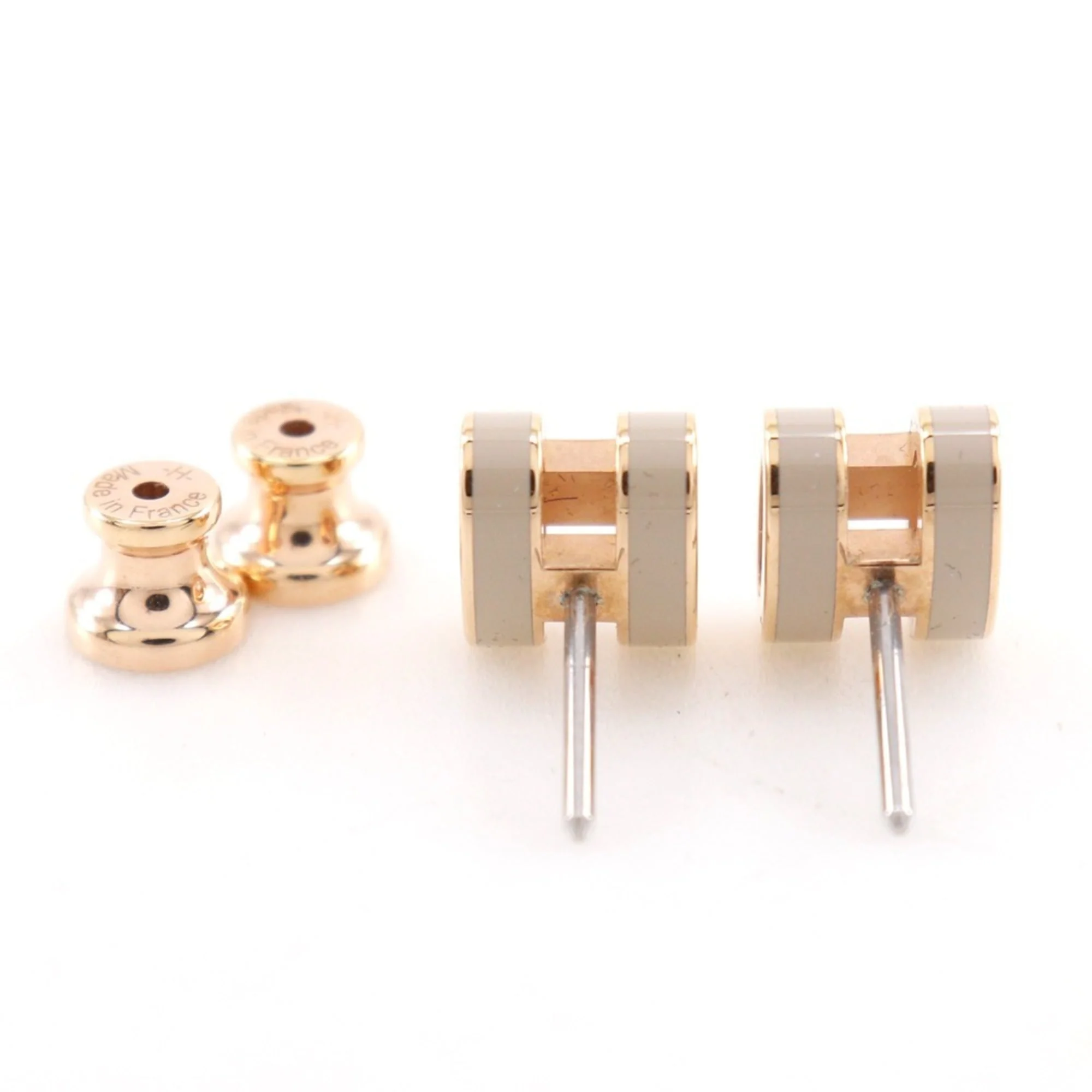 Earrings Pop Ash Lacquer and 18K Rose Gold - Image 4