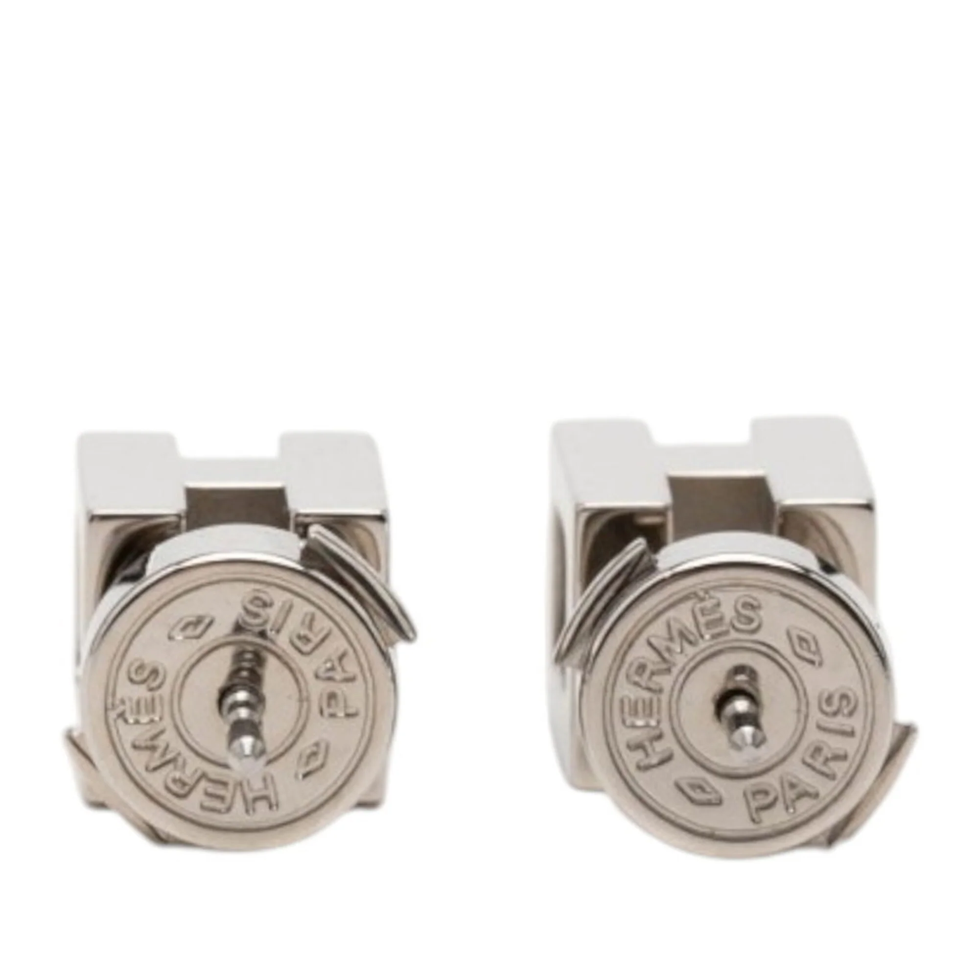 Earrings Stud Silver-Tone Metal - Image 2