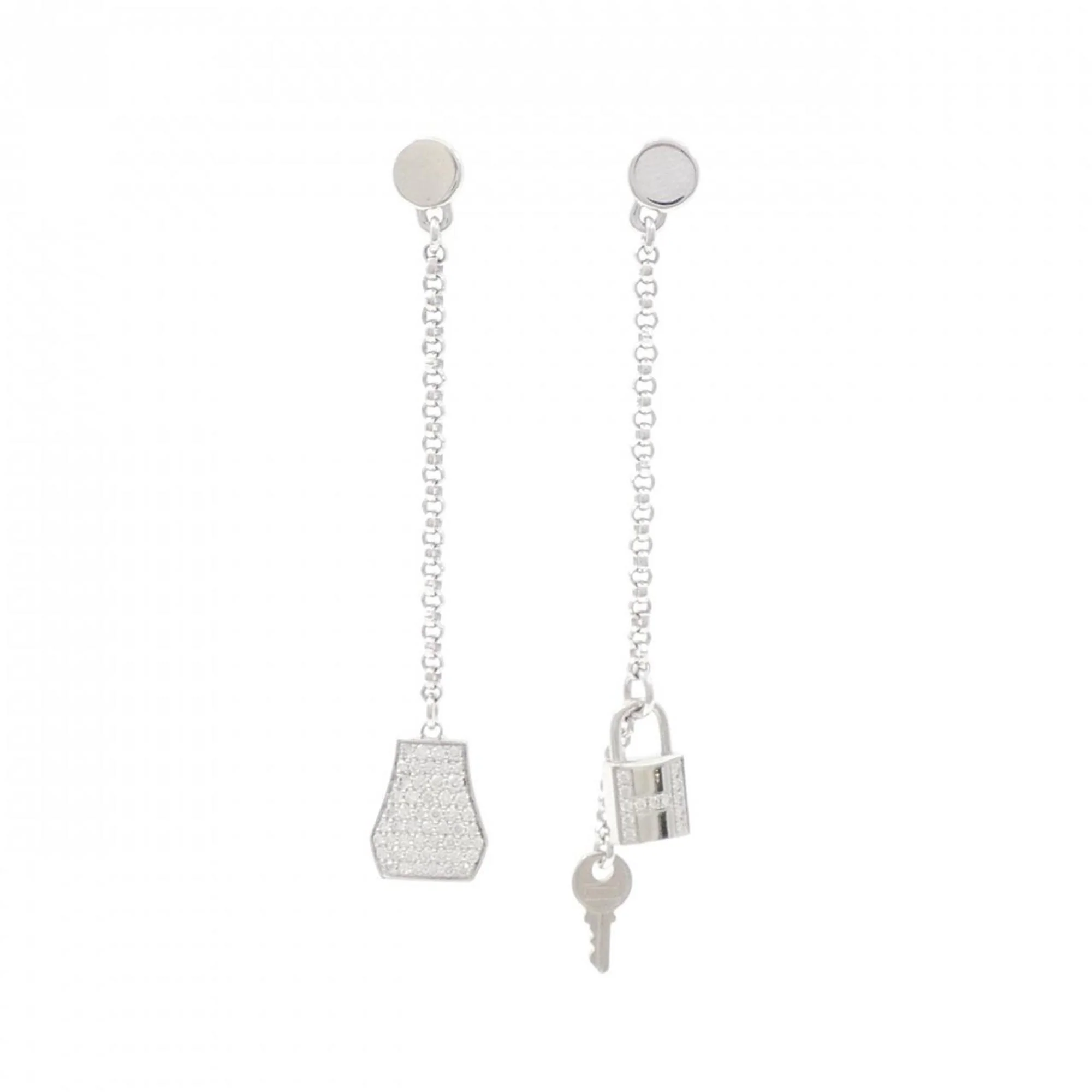 Kelly Earrings 18K White Gold with Diamond 18K White Gold